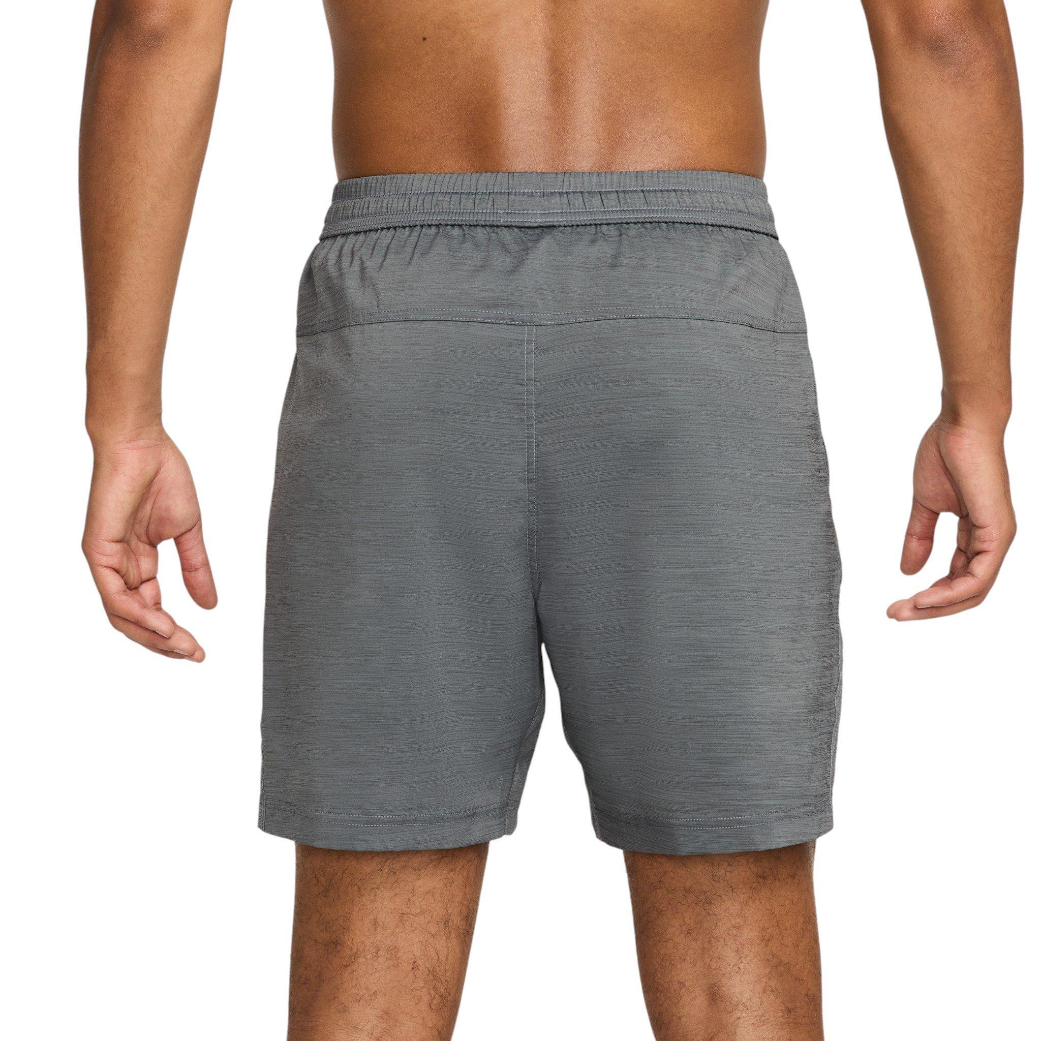 Nike Men's Form Dri-FIT 7" Unlined Versatile Shorts - Grey/Black - GREY/BLACK