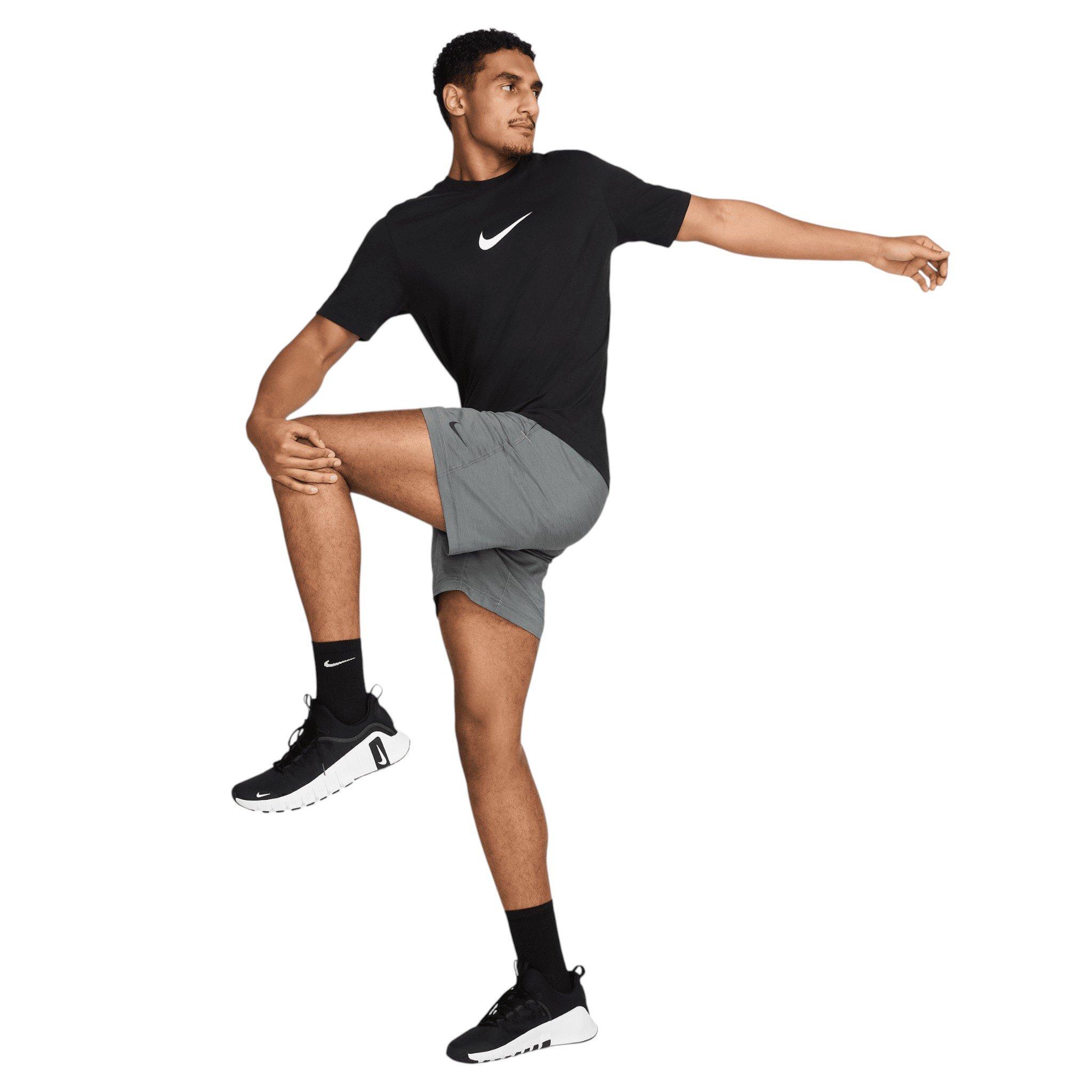 Nike Men's Form Dri-FIT 7" Unlined Versatile Shorts - Grey/Black - GREY/BLACK