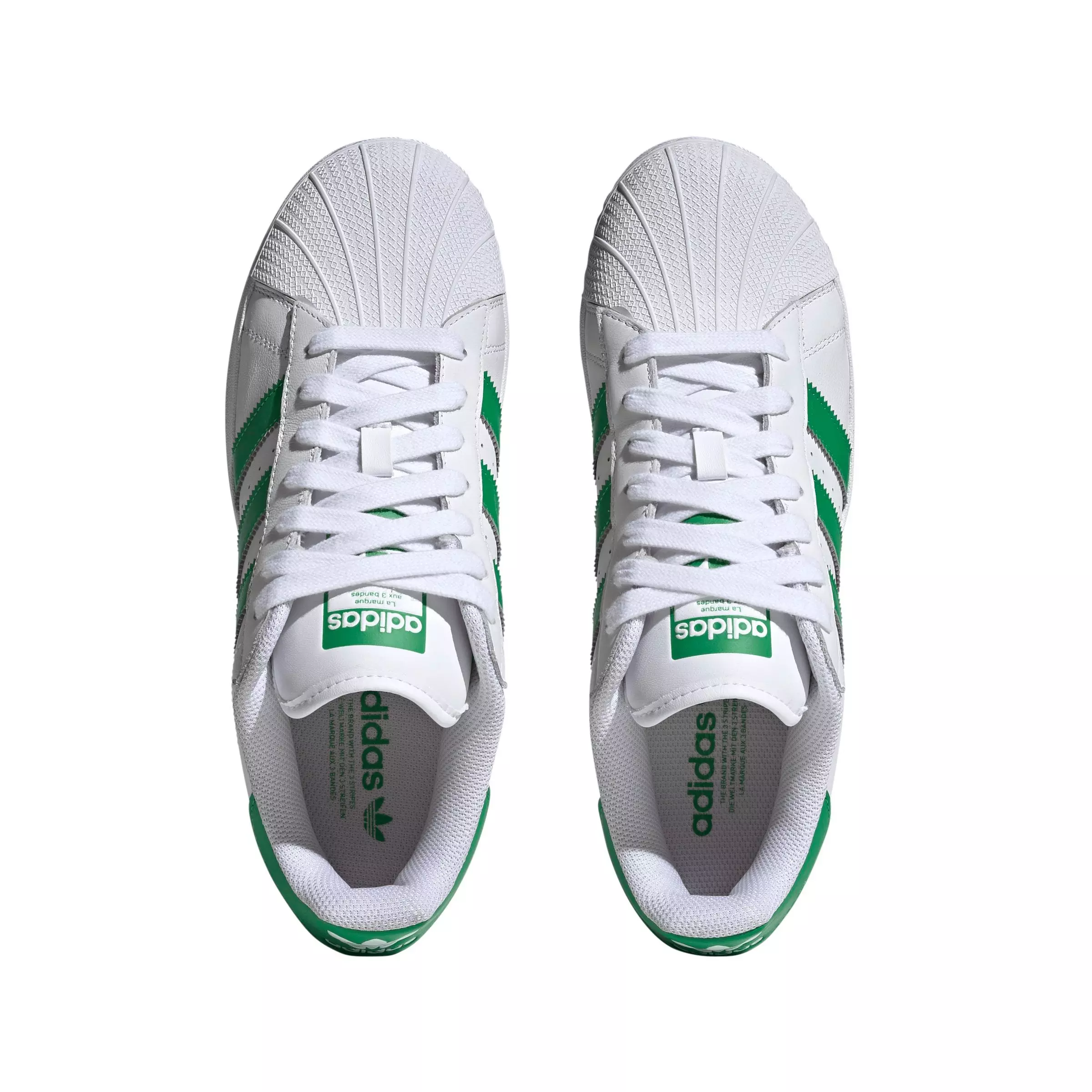 adidas Originals Superstar XLG "Ftwr White/Green/Ftwr White" Unisex Shoe - WHITE/GREEN/WHITE