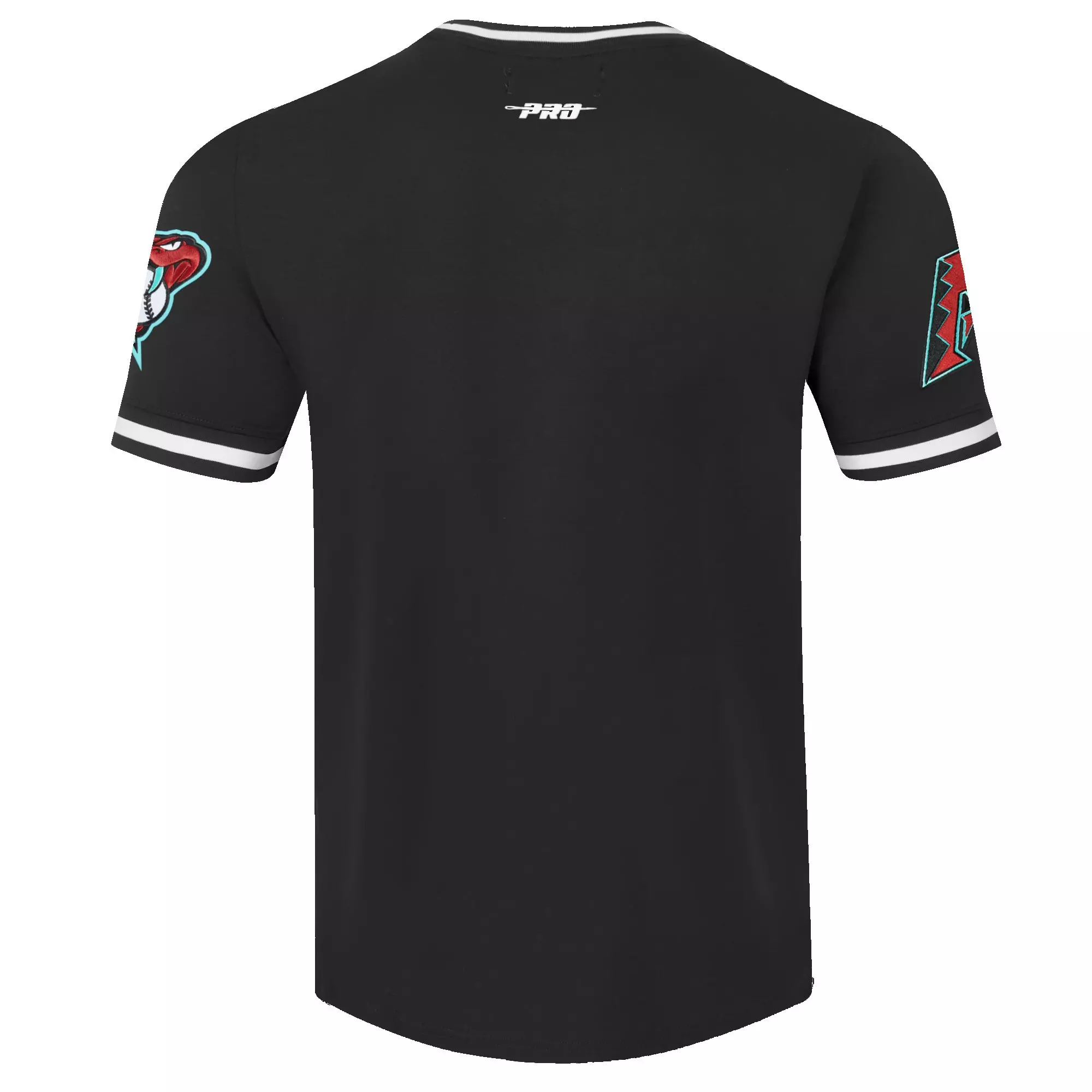 Pro Standard Men's MLB Arizona Diamondbacks Classic Chenille Striped Sleeve Top - BLACK