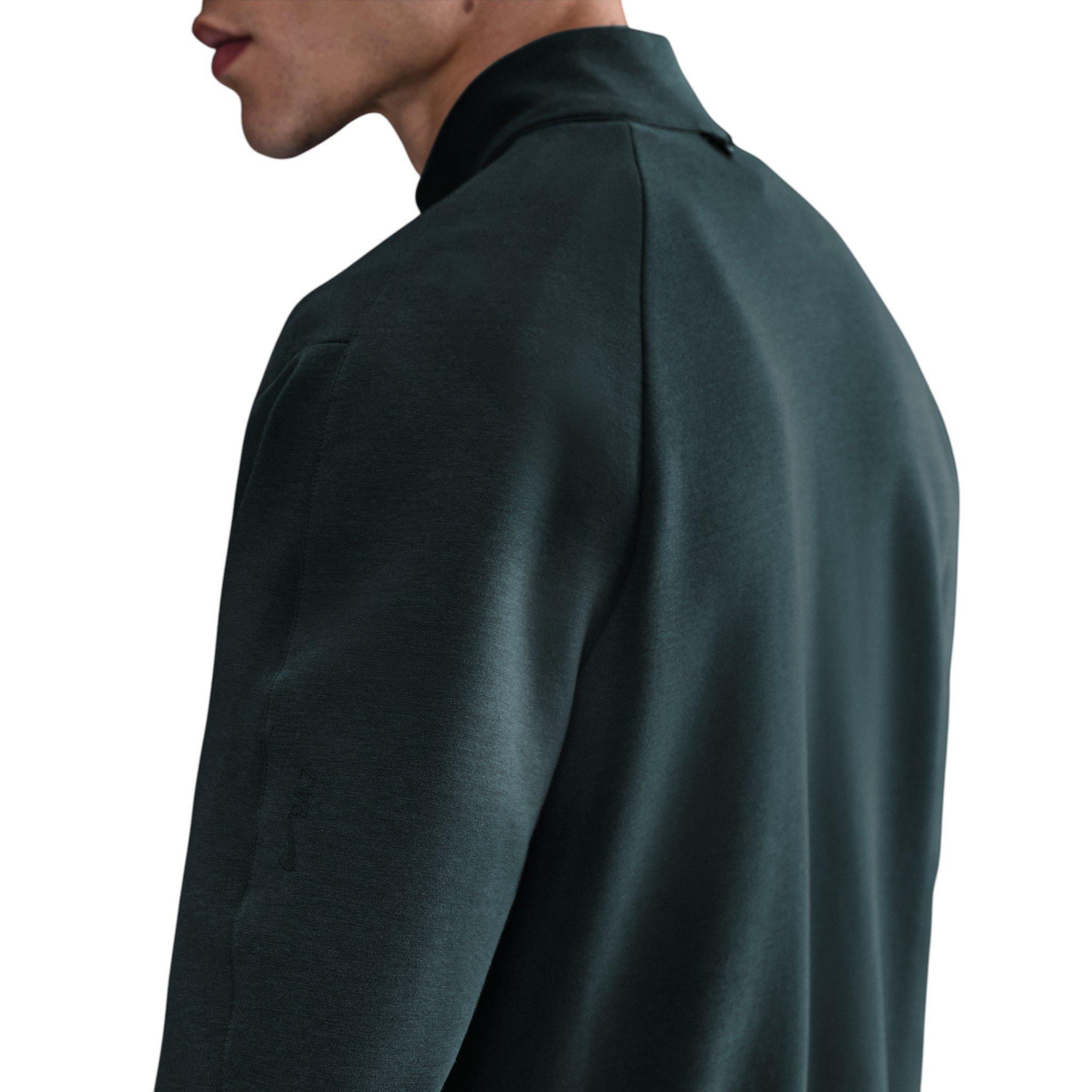 Nike Men's 24.7 ImpossiblySoft Dri-FIT 1/2 Zip Top - Dark Green - DARK GREEN