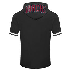 Pro Standard Men's MLB Arizona Diamondbacks Classic Chenille Short Sleeve Pullover Hoodie