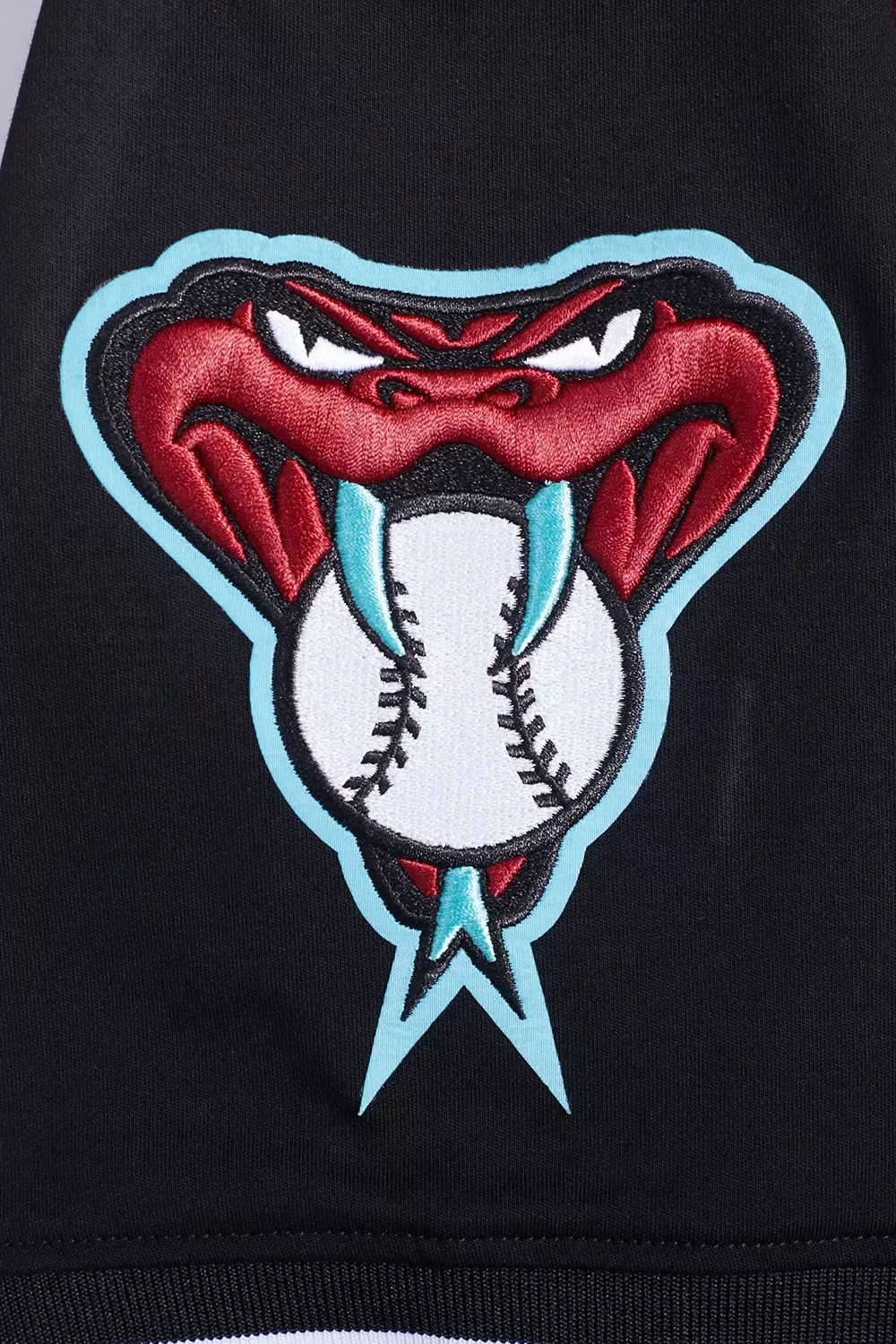 Pro Standard Men's MLB Arizona Diamondbacks Classic Chenille Short Sleeve Pullover Hoodie - BLACK