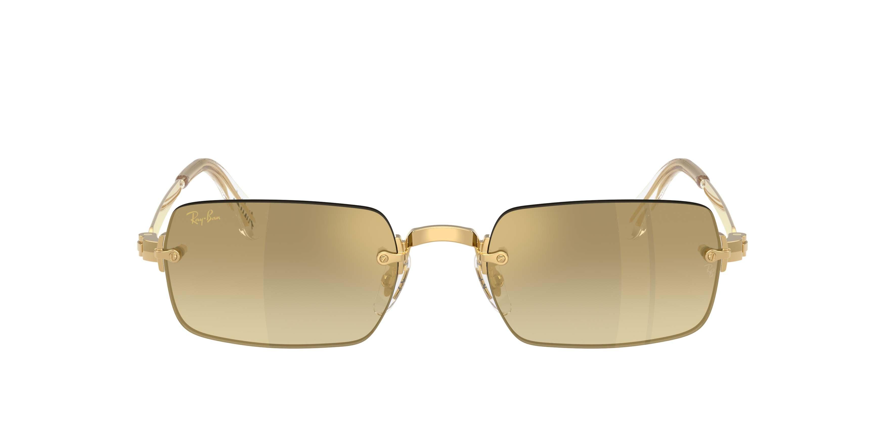 Ray-Ban RB3928 Brown Mirror Gold Gradient Sunglasses &ndash; Polished Arista Gold - GOLD Thumbnail View 2