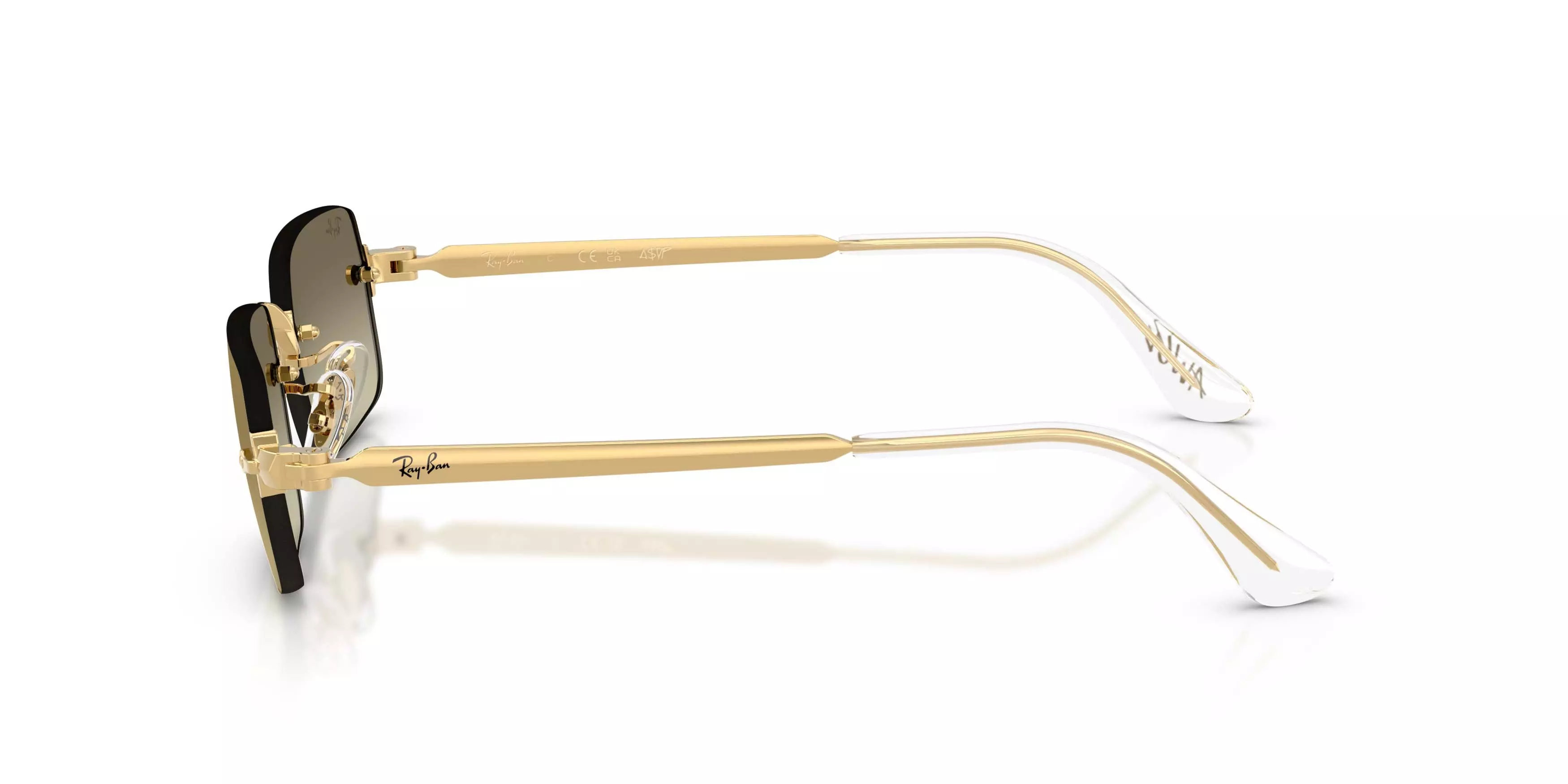 Ray-Ban RB3928 Brown Mirror Gold Gradient Sunglasses &ndash; Polished Arista Gold - GOLD