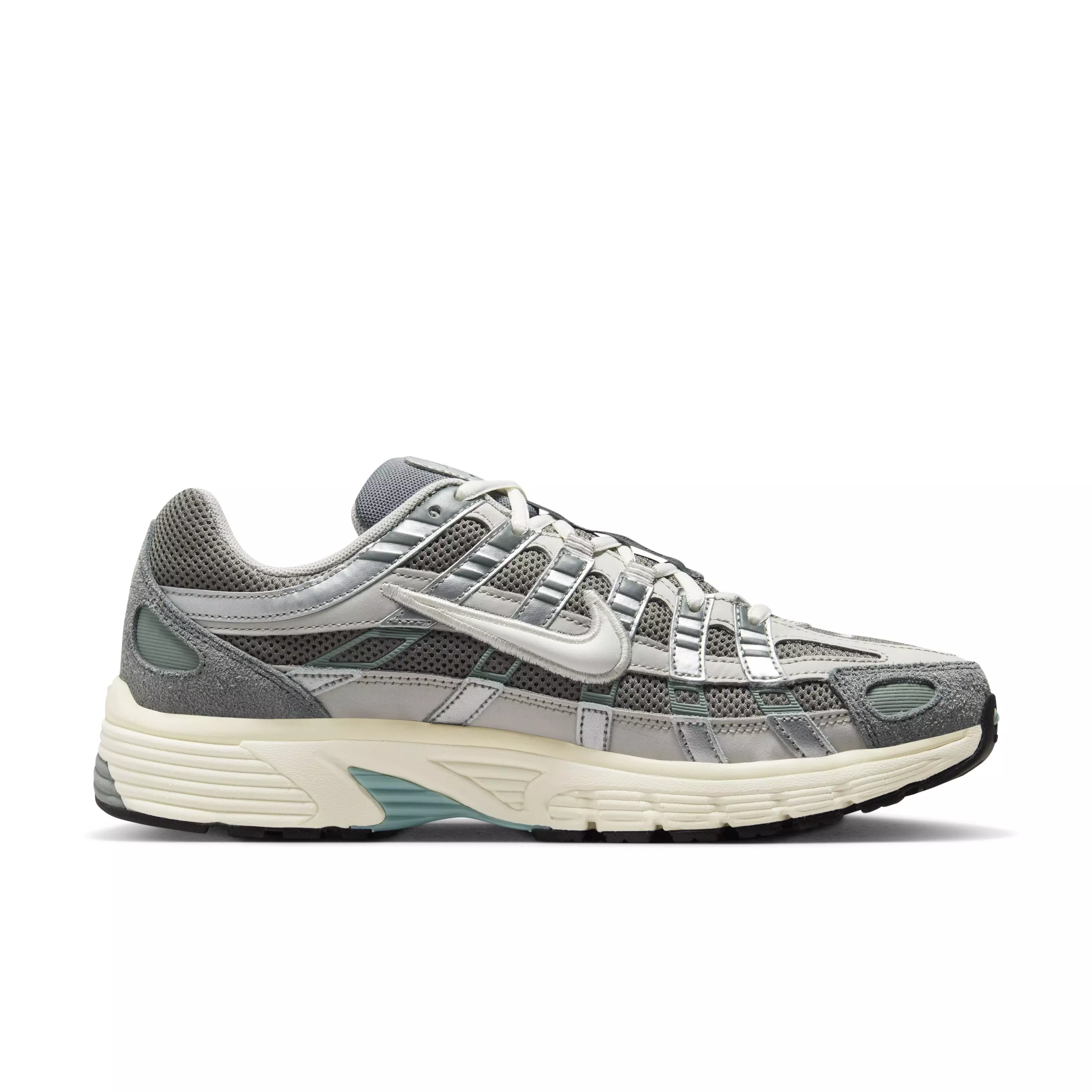 Nike P-6000 "Flat Pewter/Light Iron Ore/Metallic Silver/White" Men's Shoe - PEWTER/LT IRON/SILVER/WHITE