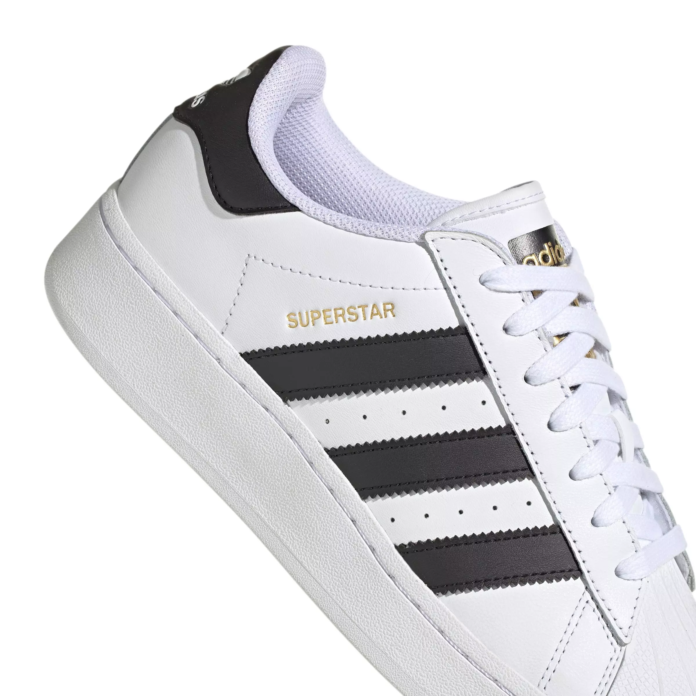 adidas Originals Superstar XLG "Ftwr White/Core Black/Gold Metallic" Unisex Shoe - WHITE/BLACK/GOLD