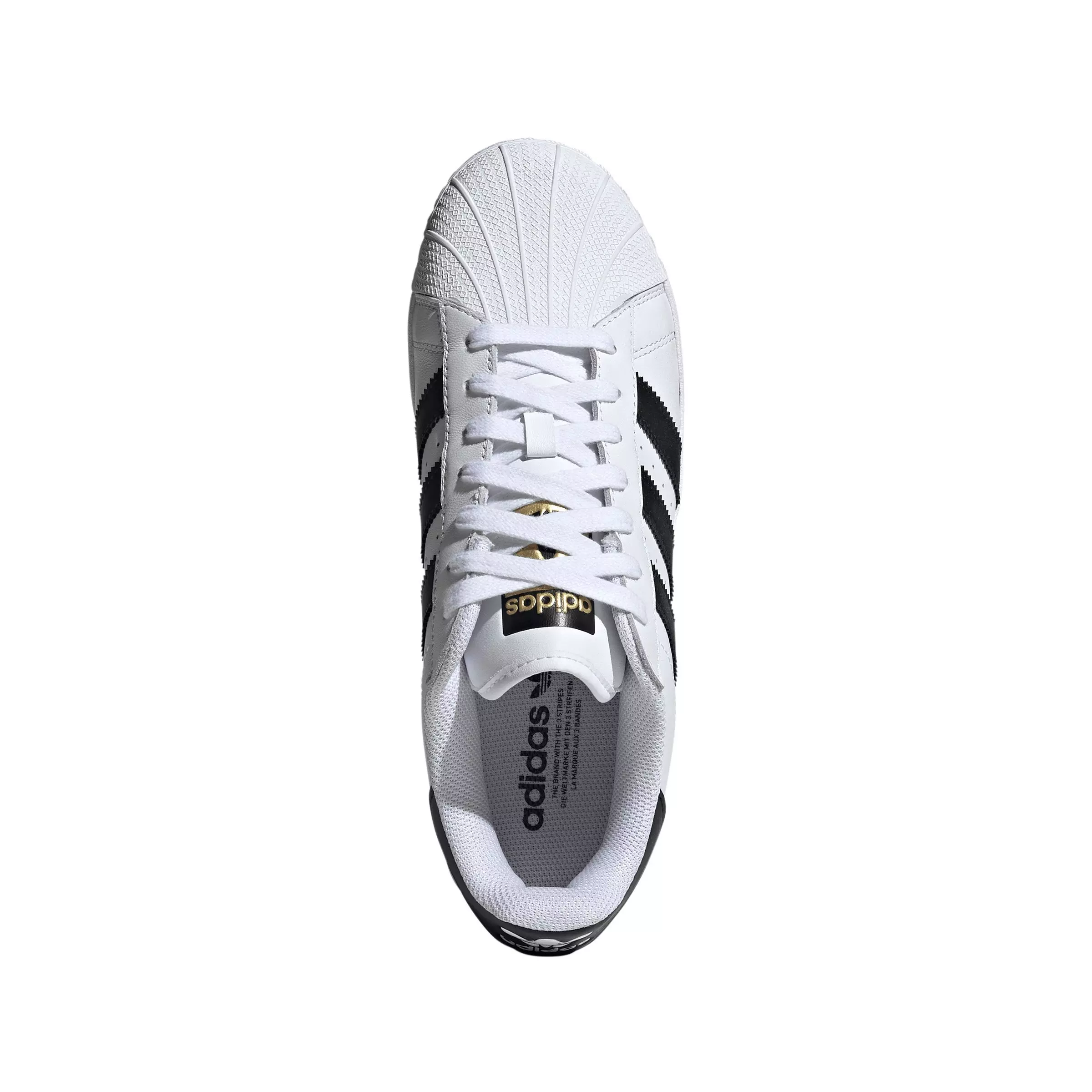 adidas Originals Superstar XLG "Ftwr White/Core Black/Gold Metallic" Unisex Shoe - WHITE/BLACK/GOLD