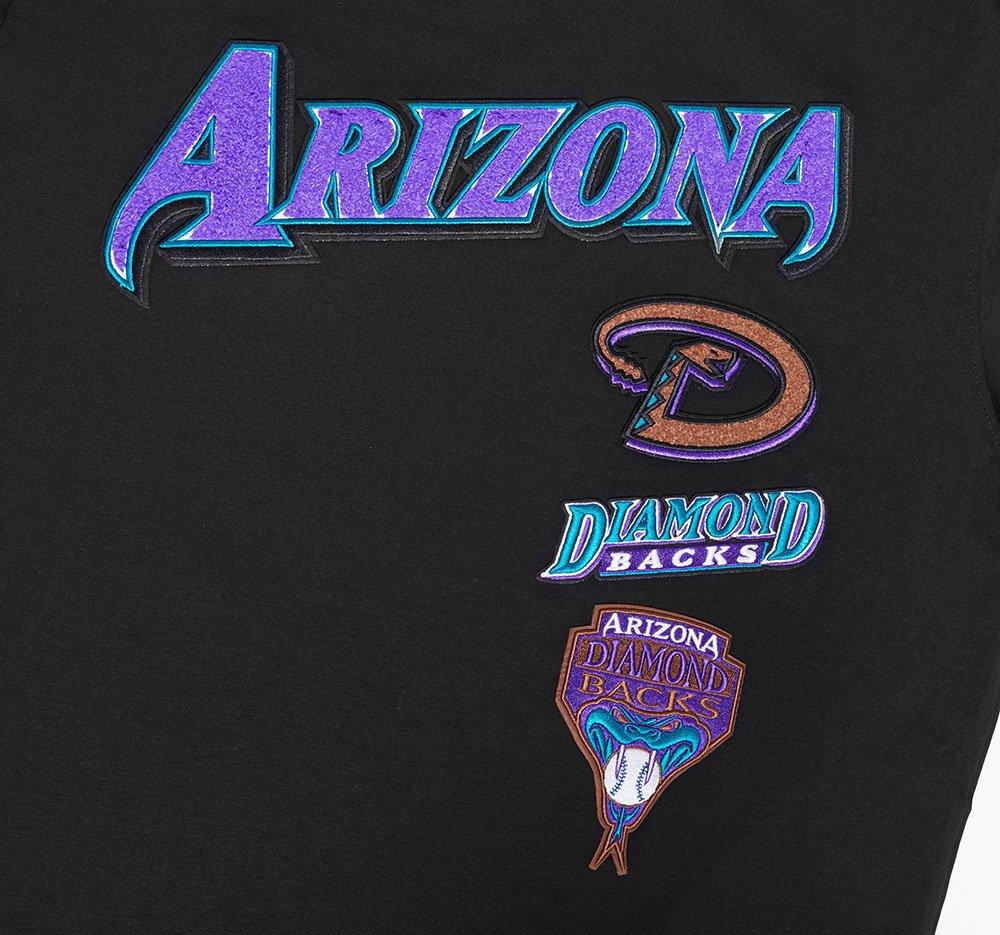 Pro Standard Men's MLB Arizona Diamondbacks Retro Classic Striped Top - BLACK Thumbnail View 5