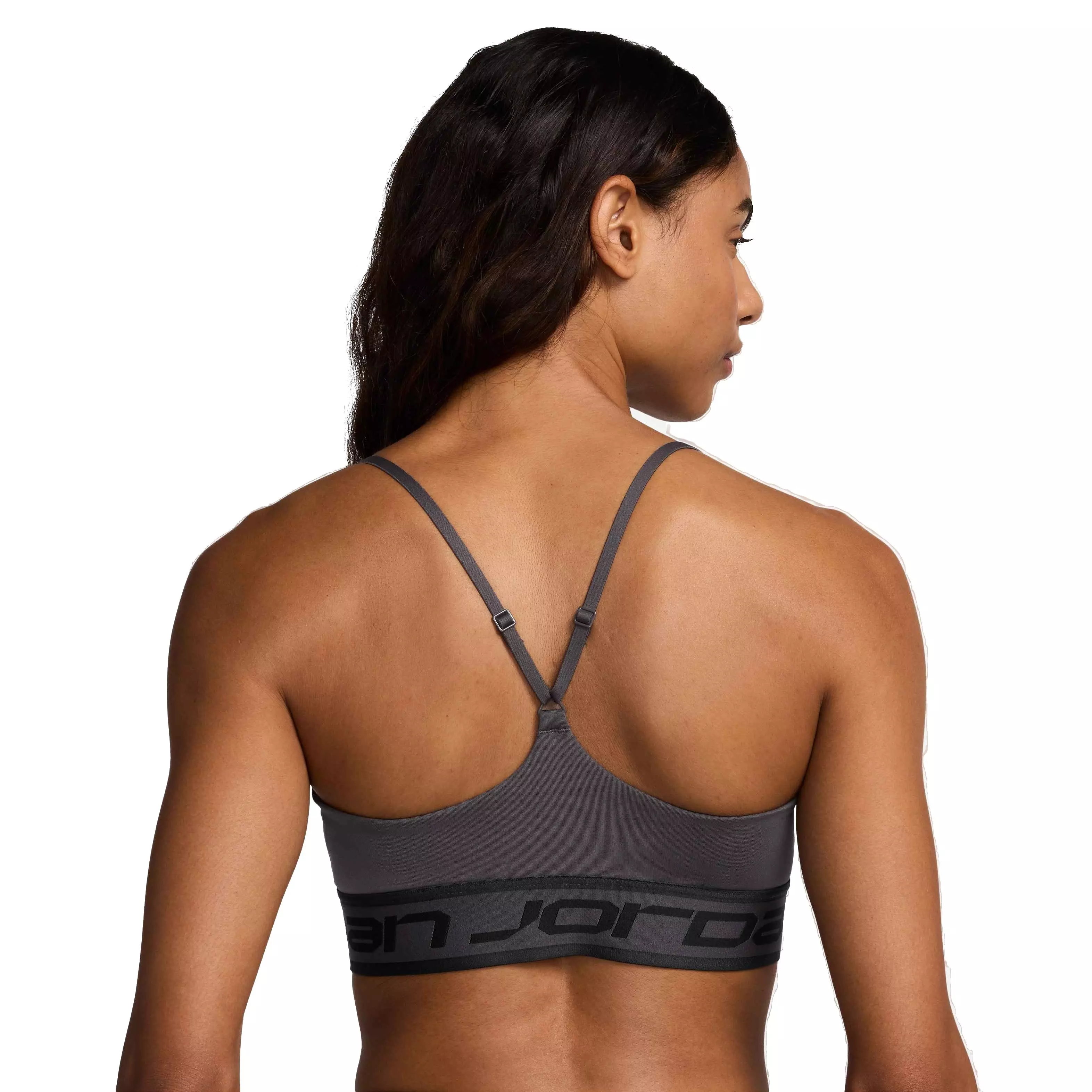 Jordan Women's Sport Indy Logo Light Support Bra - GREY