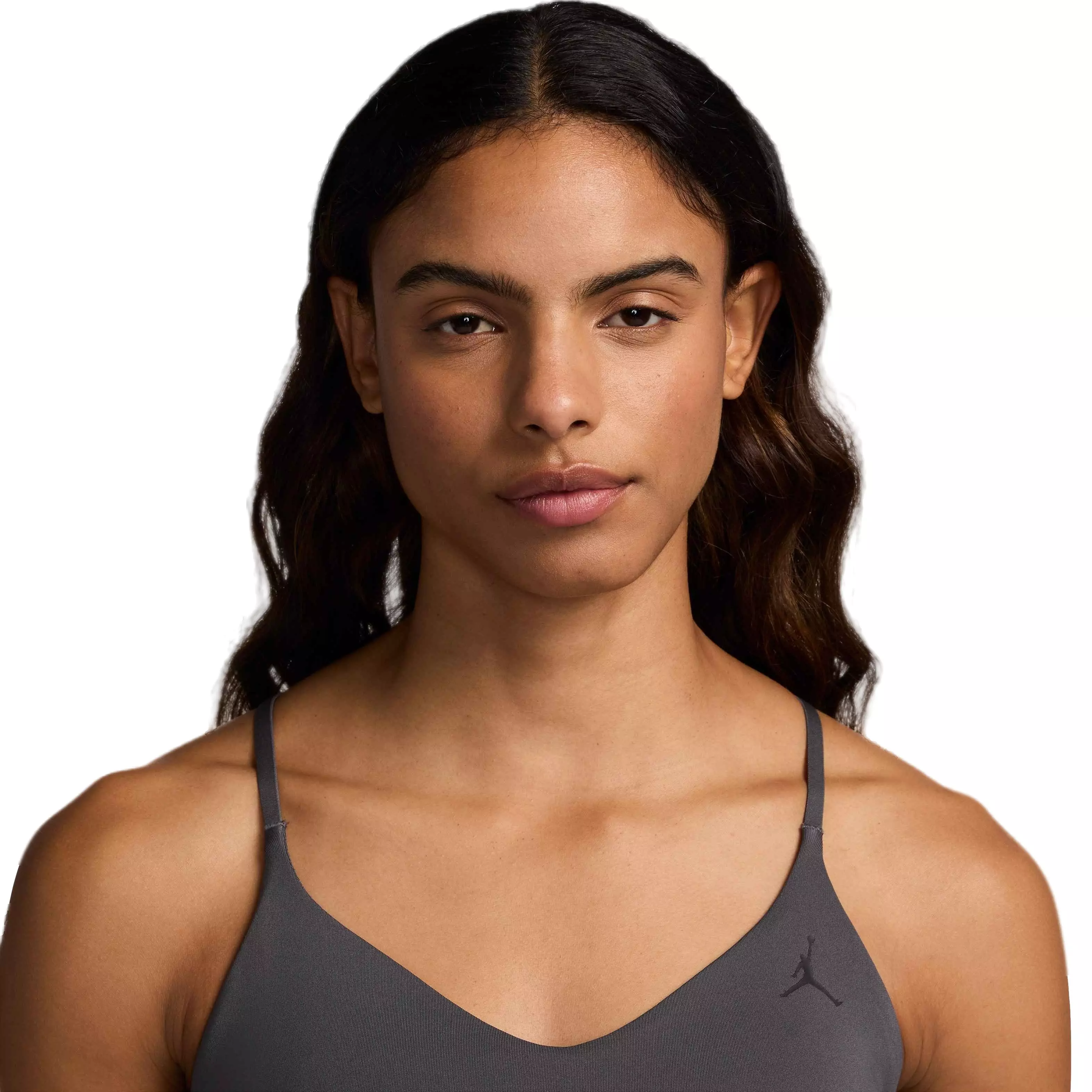 Jordan Women's Sport Indy Logo Light Support Bra - GREY