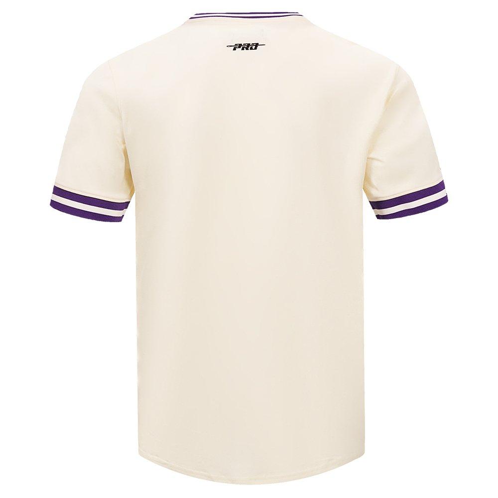 Pro Standard Men's MLB Arizona Diamondbacks Retro Classic Top - Eggshell/Purple - EGGSHELL/PURPLE Thumbnail View 2