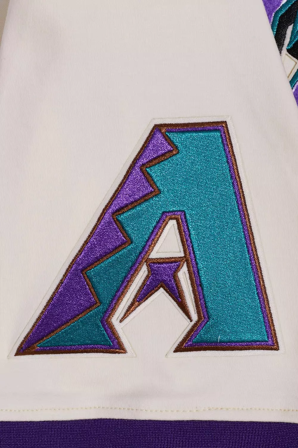 Pro Standard Men's MLB Arizona Diamondbacks Retro Classic Top - Eggshell/Purple - EGGSHELL/PURPLE