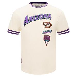 Pro Standard Men's MLB Arizona Diamondbacks Retro Classic Top - Eggshell/Purple