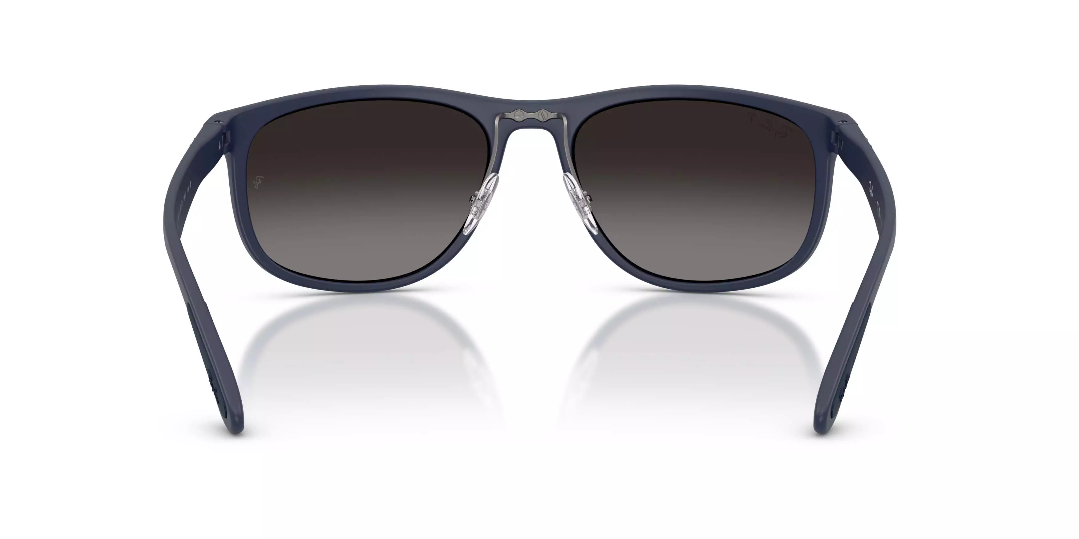 Ray-Ban RB4468 Liteforce Grey Gradient Polarized Sunglasses &ndash; Matte Sand Dark Blue - BLUE/GREY