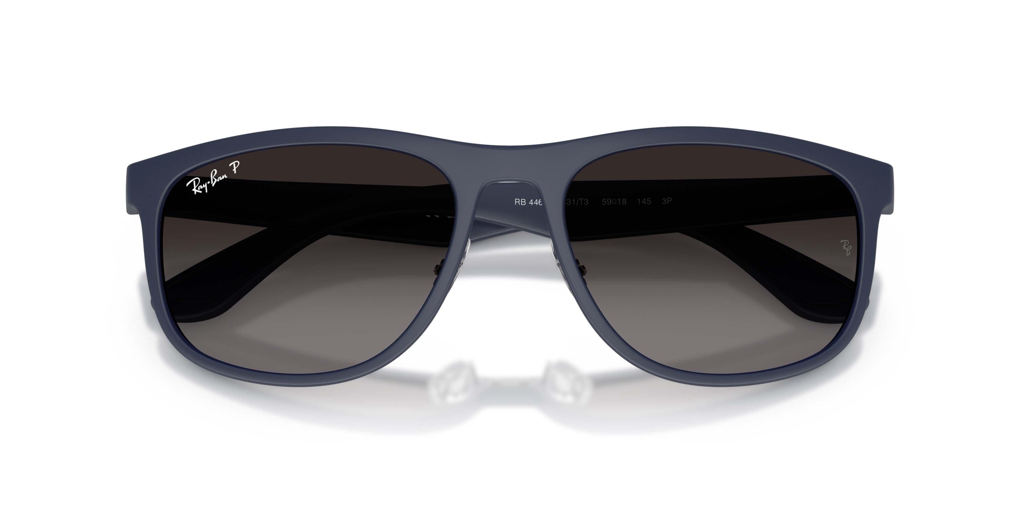 Ray-Ban RB4468 Liteforce Grey Gradient Polarized Sunglasses &ndash; Matte Sand Dark Blue - BLUE/GREY Thumbnail View 5