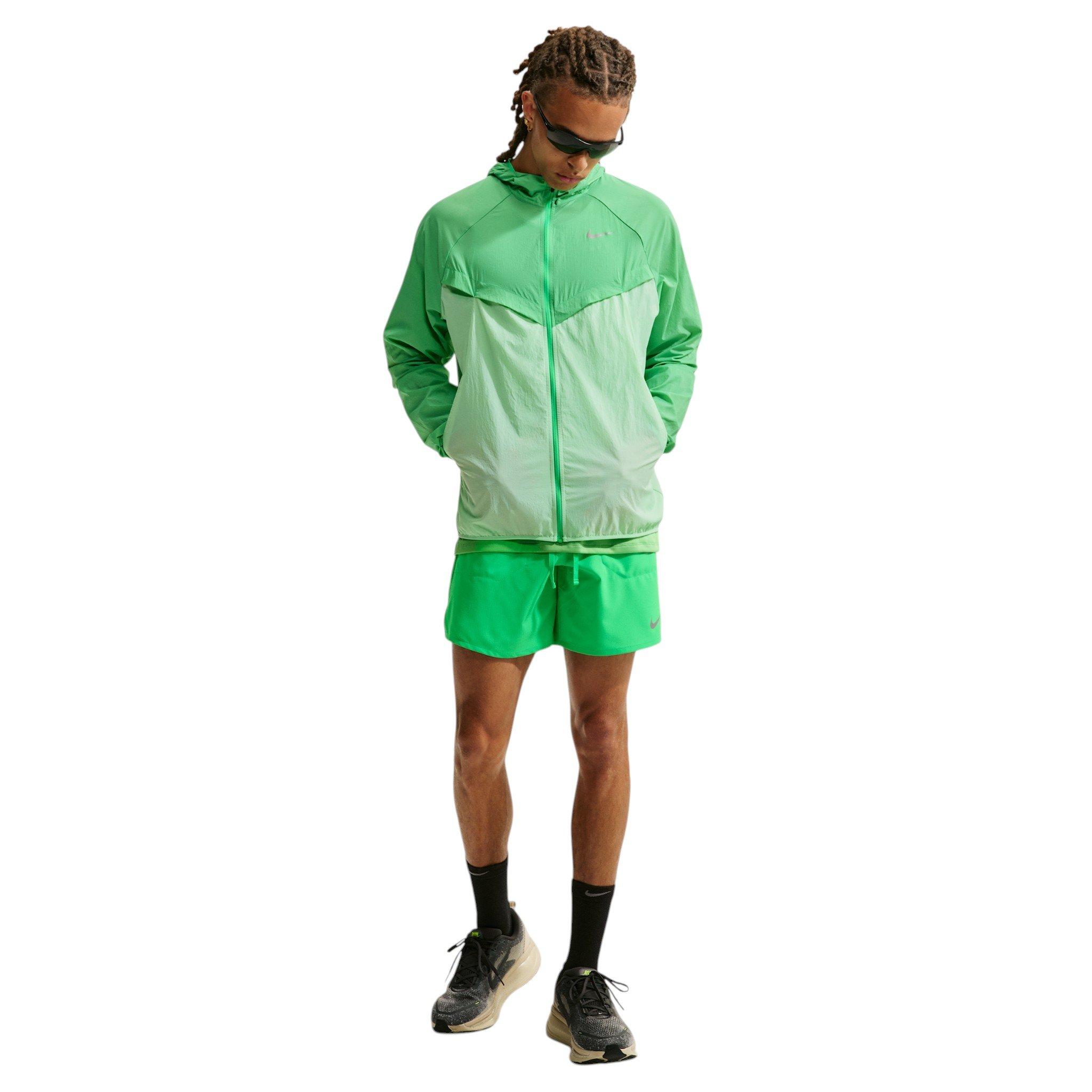 Nike Men's Stride Repel UV Running Jacket - Green - GREEN
