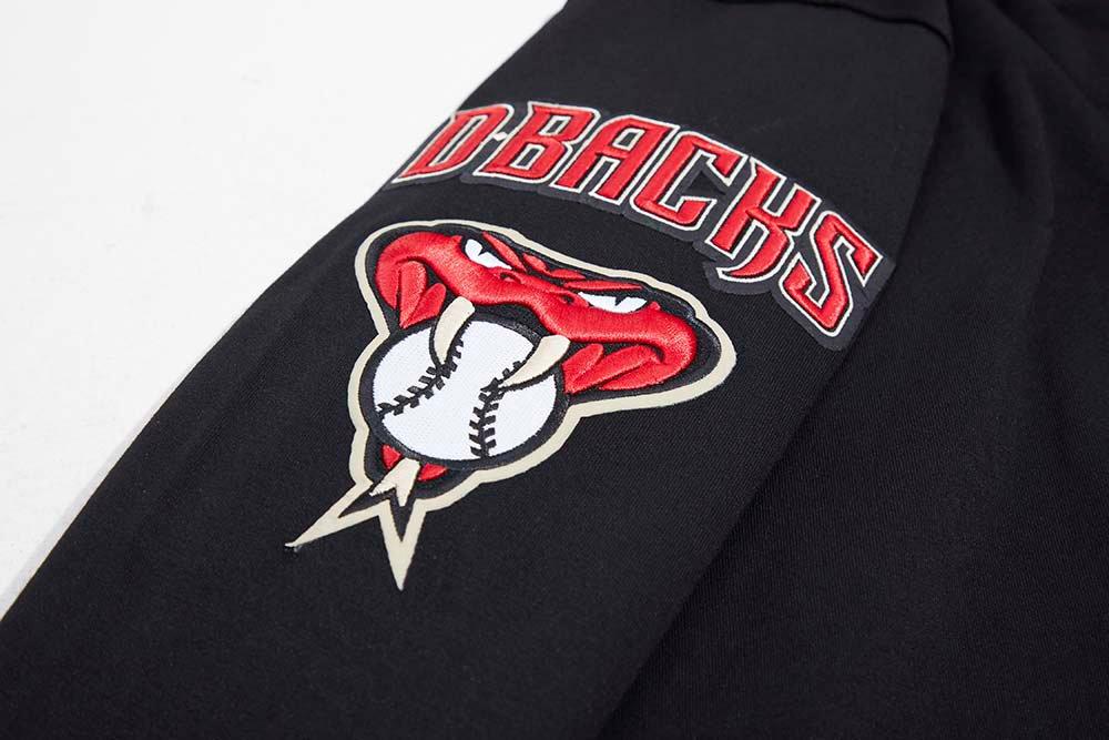 Pro Standard Men's MLB Arizona Diamondbacks Classic Chenille Full Zip Hooded Jacket - BLACK Thumbnail View 8