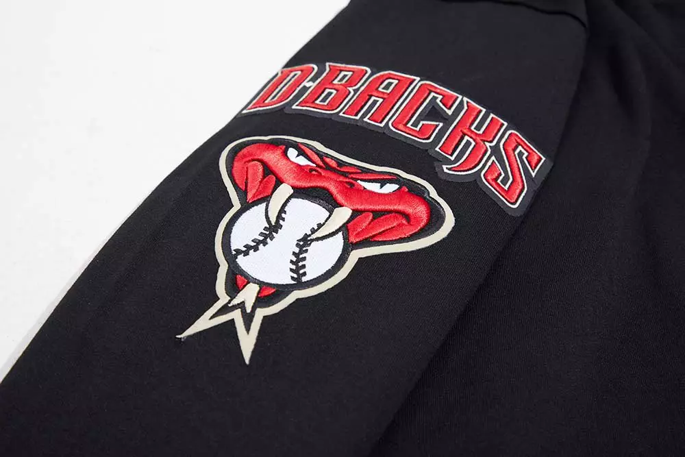 Pro Standard Men's MLB Arizona Diamondbacks Classic Chenille Full Zip Hooded Jacket - BLACK