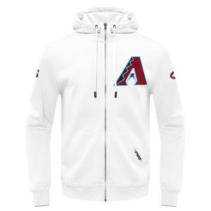 Pro Standard Men's MLB Arizona Diamondbacks Classic Chenille Full Zip Hooded Jacket