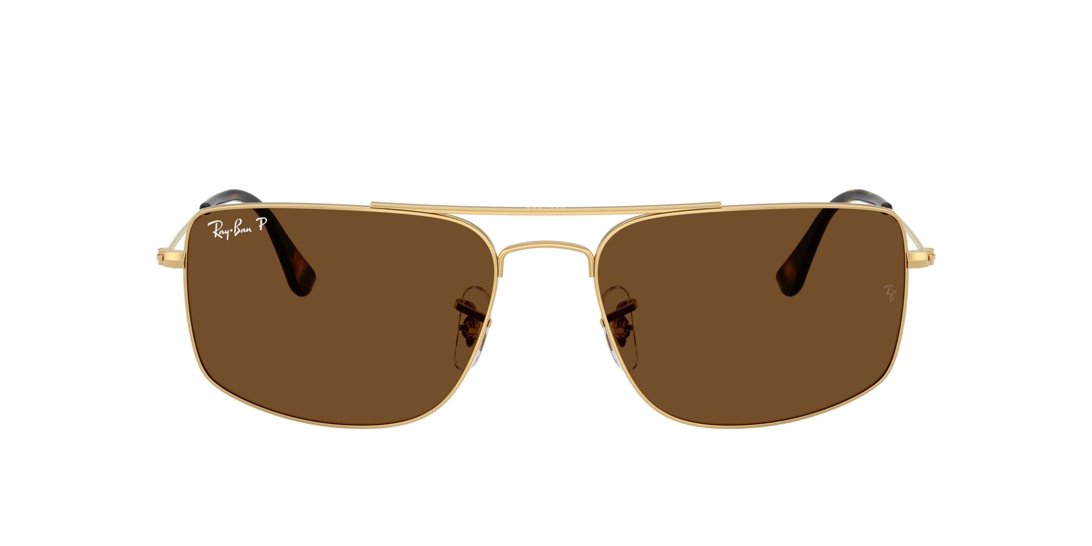 Ray-Ban Explorer III Brown Polarized Sunglasses &ndash; Polished Arista Gold - GOLD/BROWN Thumbnail View 2