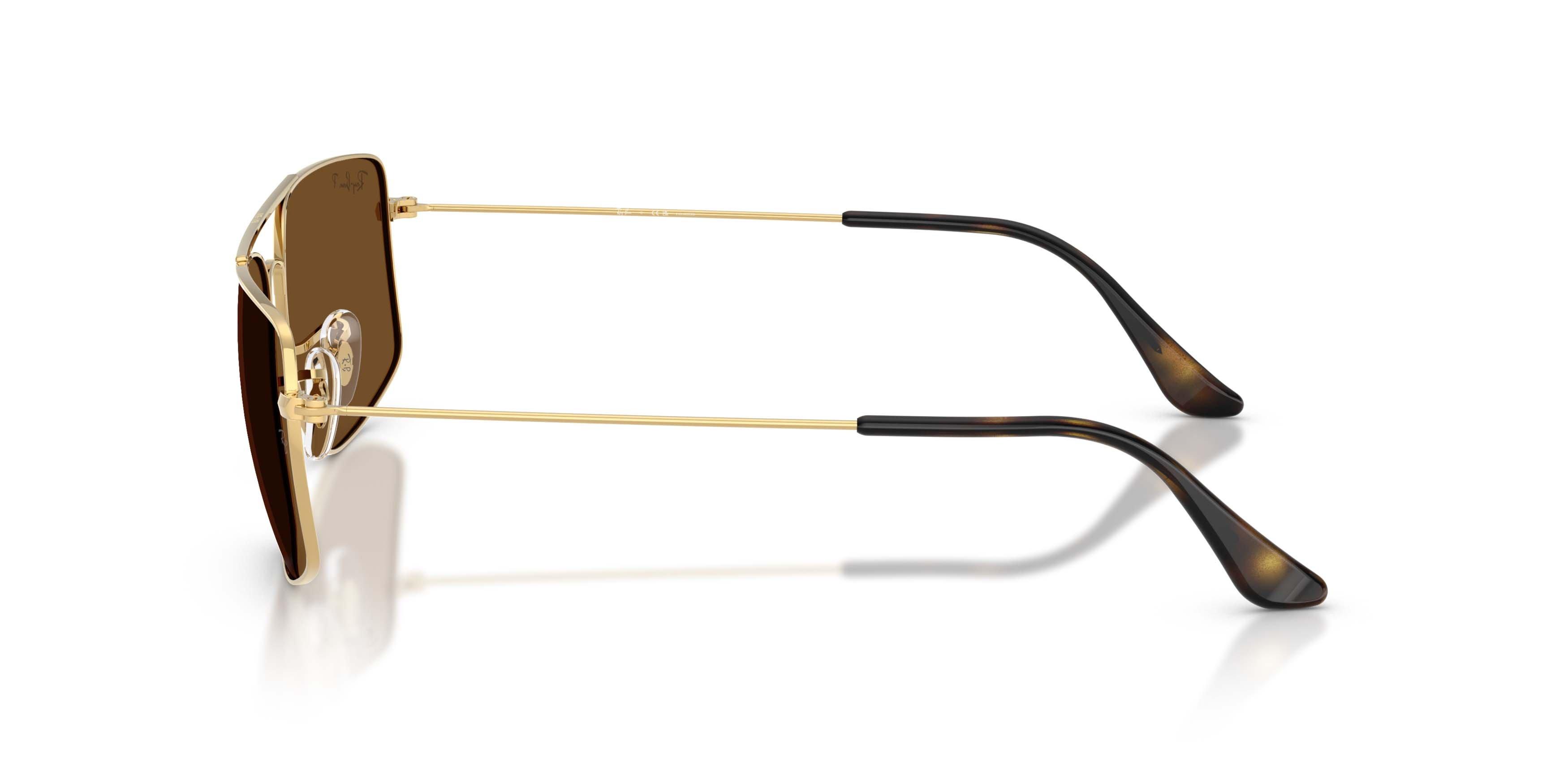 Ray-Ban Explorer III Brown Polarized Sunglasses &ndash; Polished Arista Gold - GOLD/BROWN Thumbnail View 6