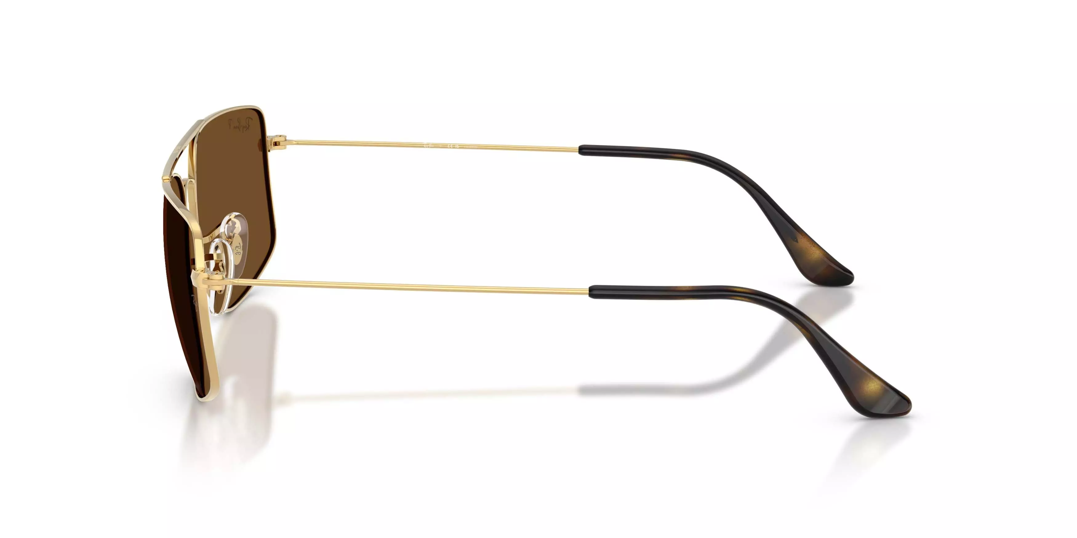 Ray-Ban Explorer III Brown Polarized Sunglasses &ndash; Polished Arista Gold - GOLD/BROWN