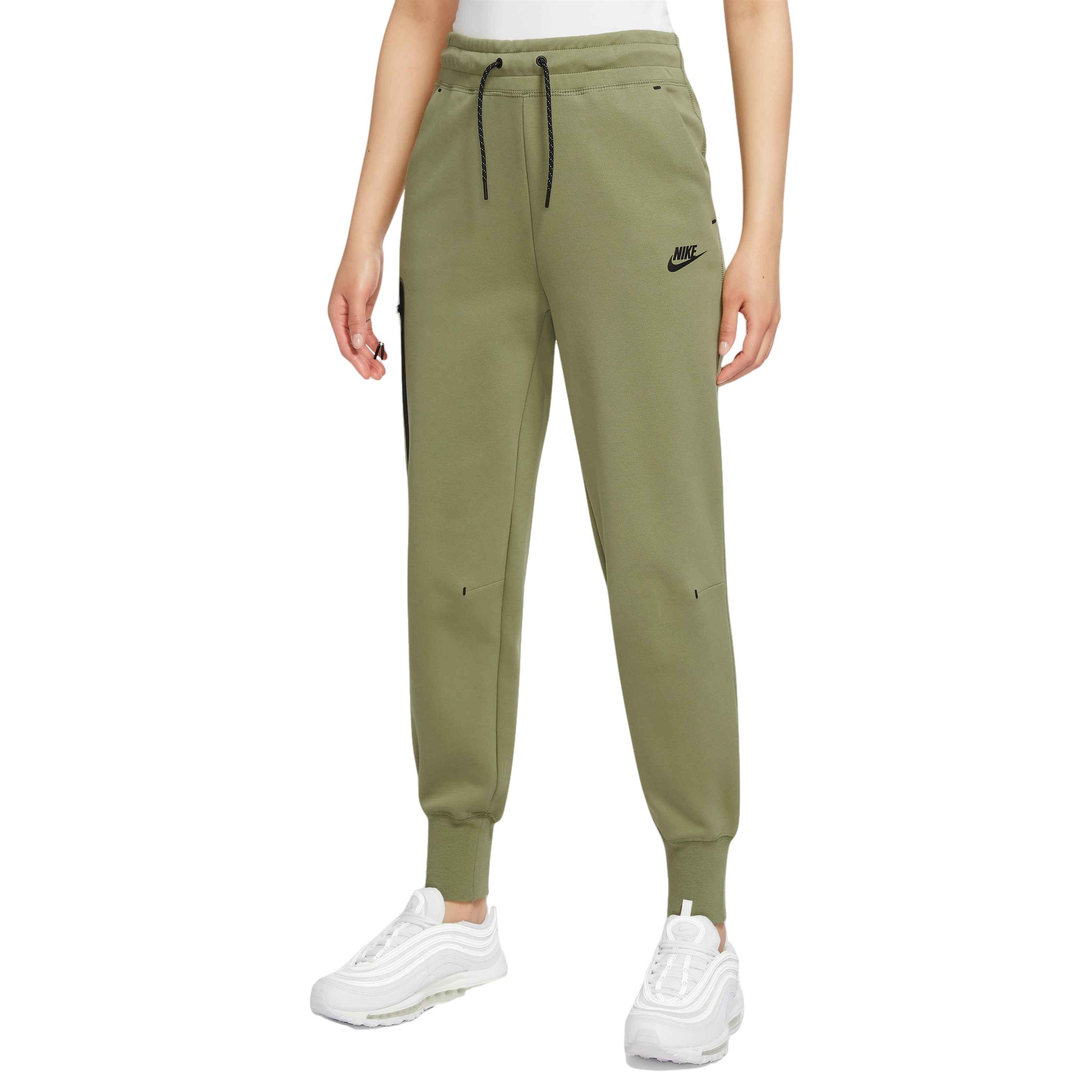 Nike Sportswear Tech Fleece Essential Pants - GREEN Thumbnail View 1