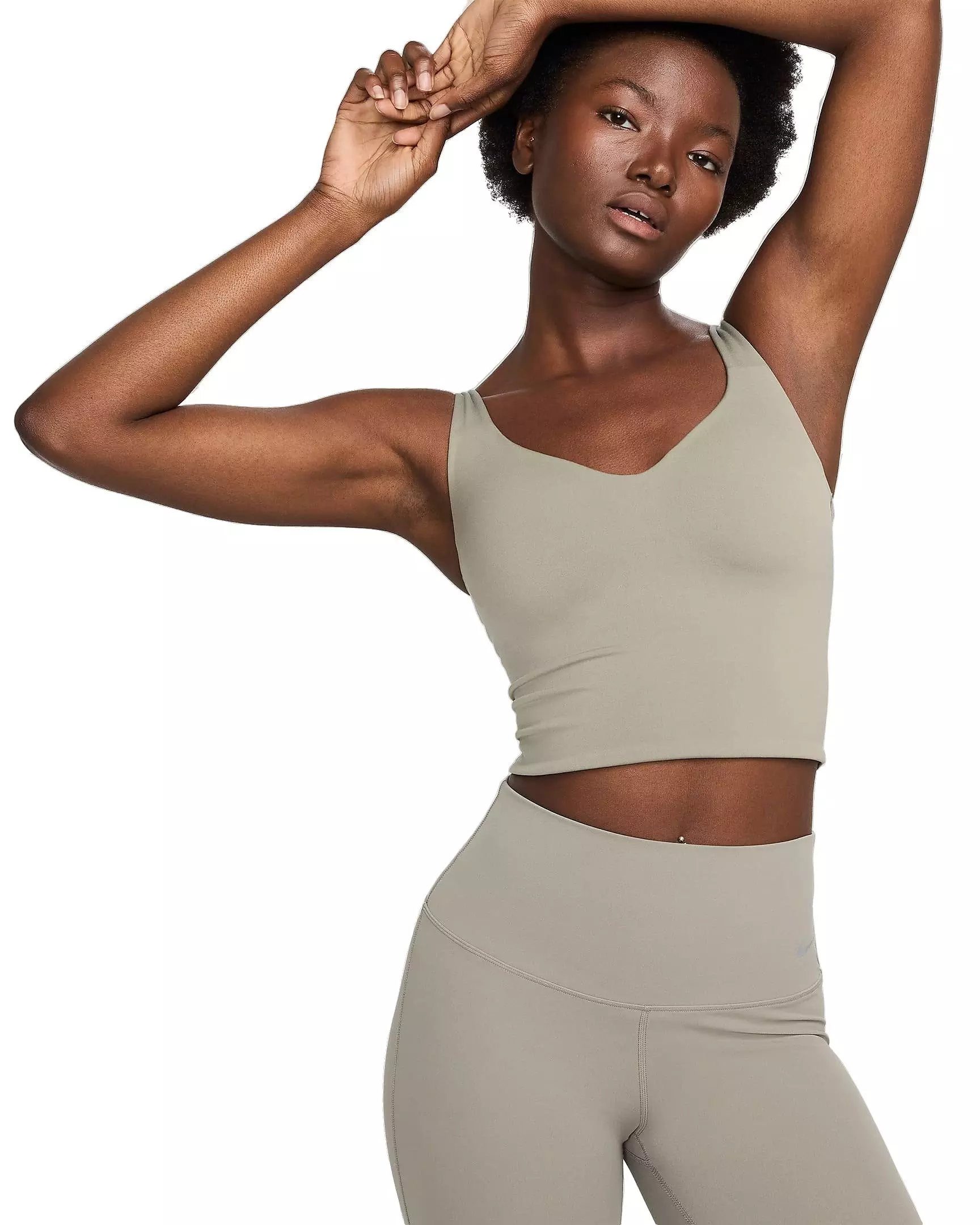 Nike Women's Alate Medium-Support Padded Sports Bra Tank - GREEN