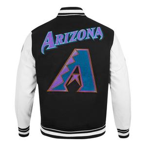 Pro Standard Men's MLB Arizona Diamondbacks Retro Classic Rip Wool Varsity Jacket