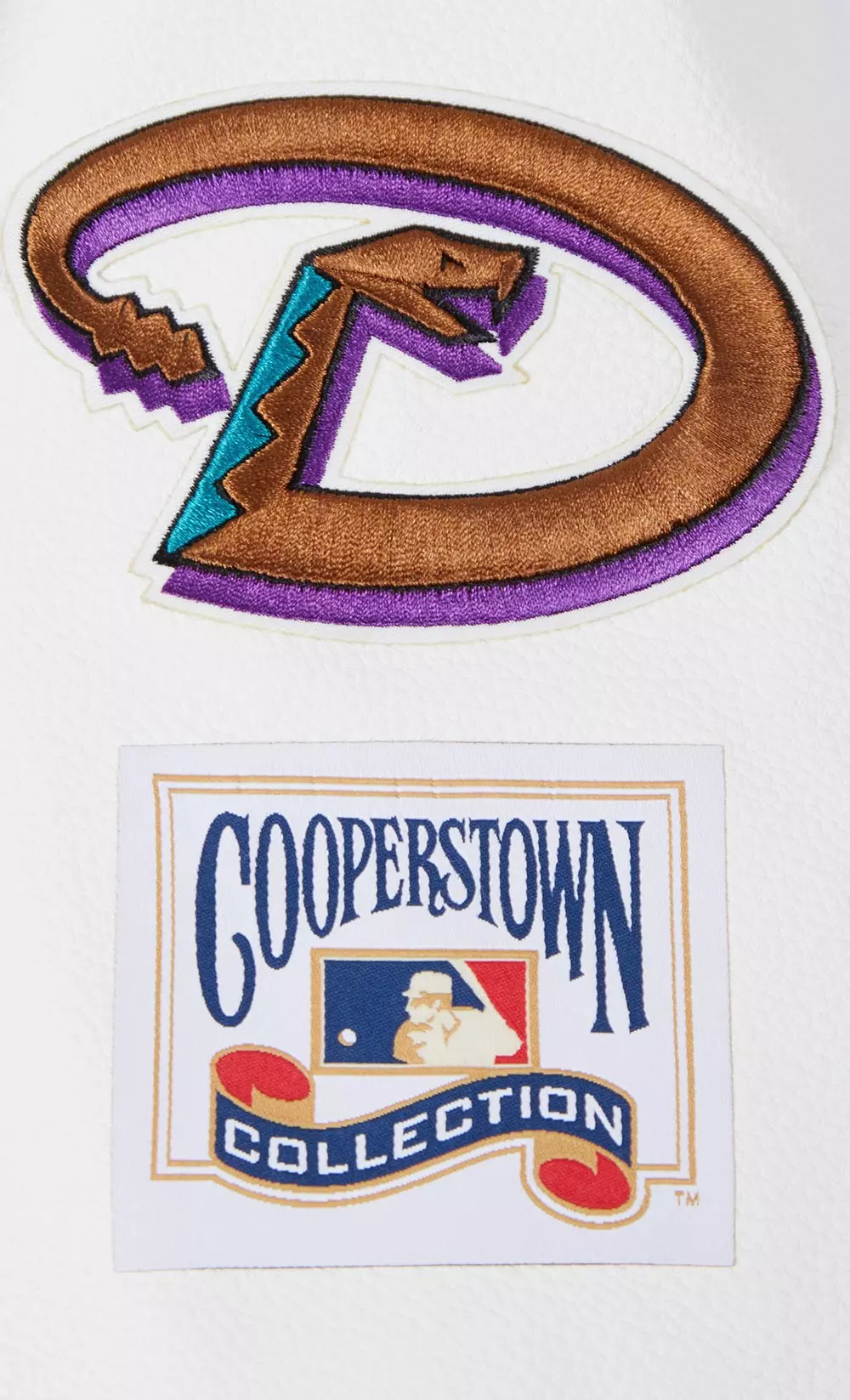 Pro Standard Men's MLB Arizona Diamondbacks Retro Classic Rip Wool Varsity Jacket - BLACK/WHITE