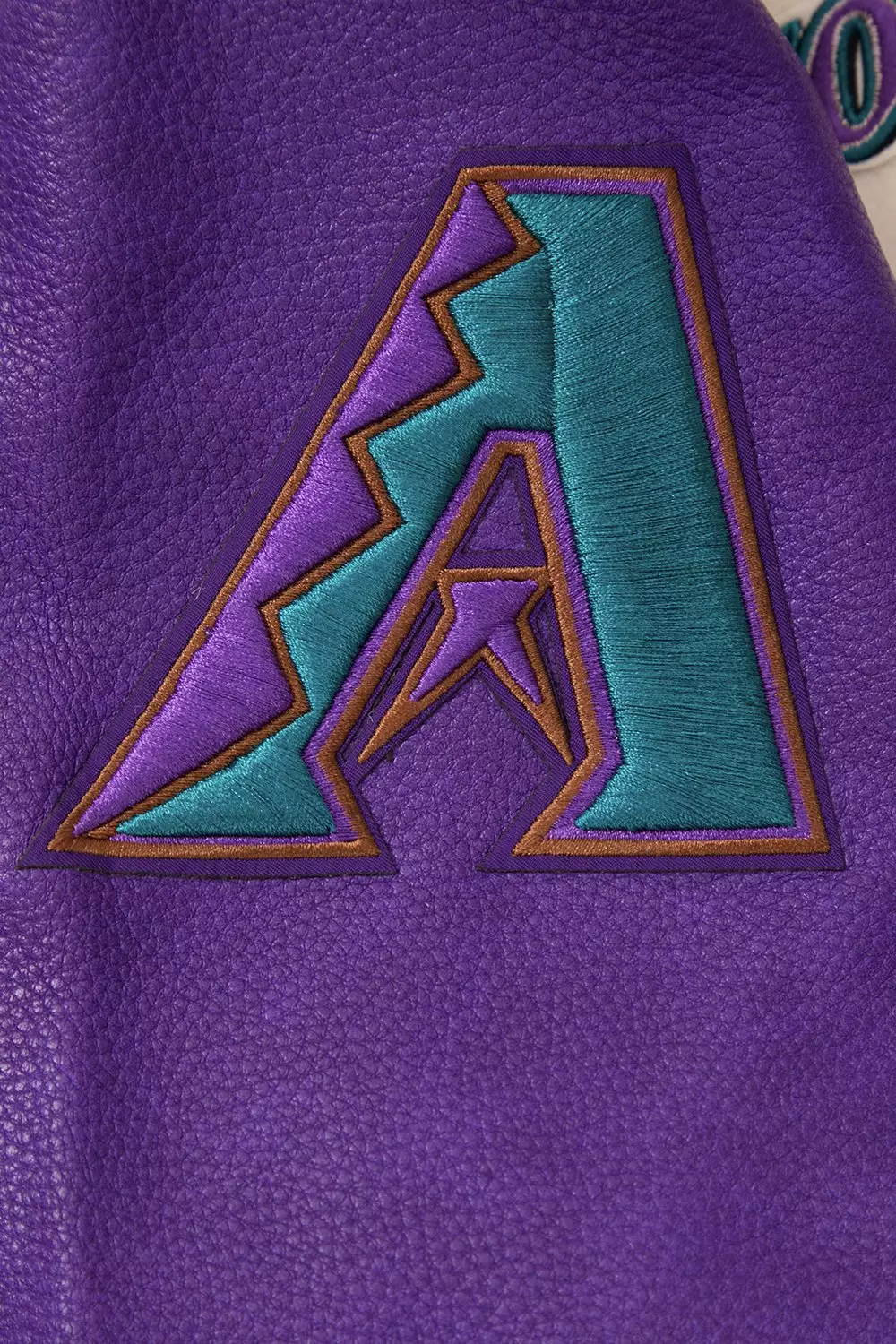 Pro Standard Men's MLB Arizona Diamondbacks Retro Classic Rip Wool Varsity Jacket - PURPLE