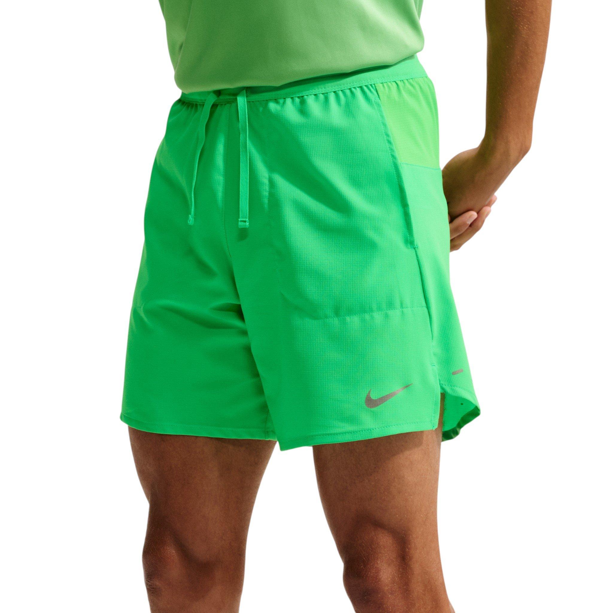 Nike Men's Stride Dri-FIT 7" 2-in-1 Running Shorts - Green - GREEN