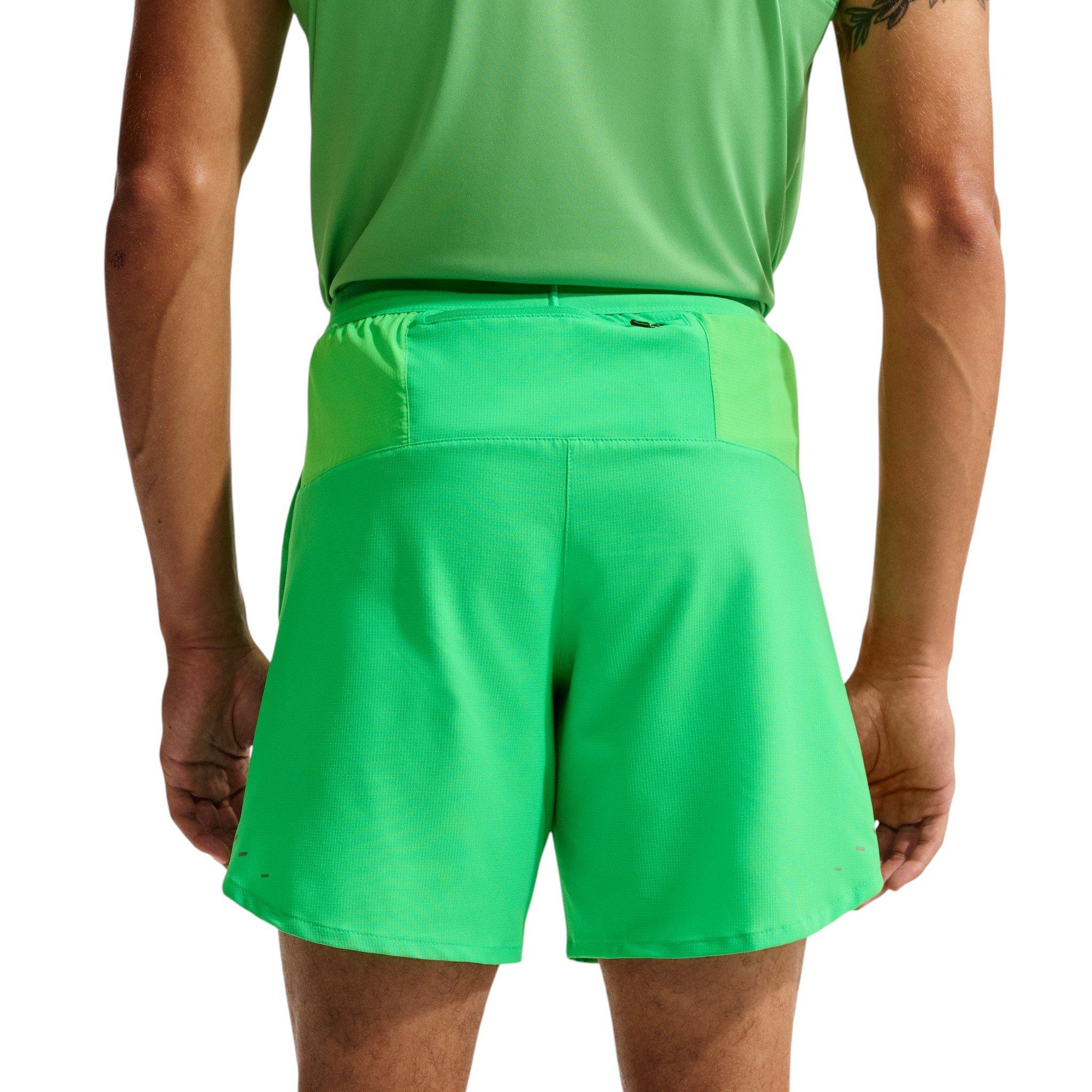 Nike Men's Stride Dri-FIT 7" 2-in-1 Running Shorts - Green - GREEN