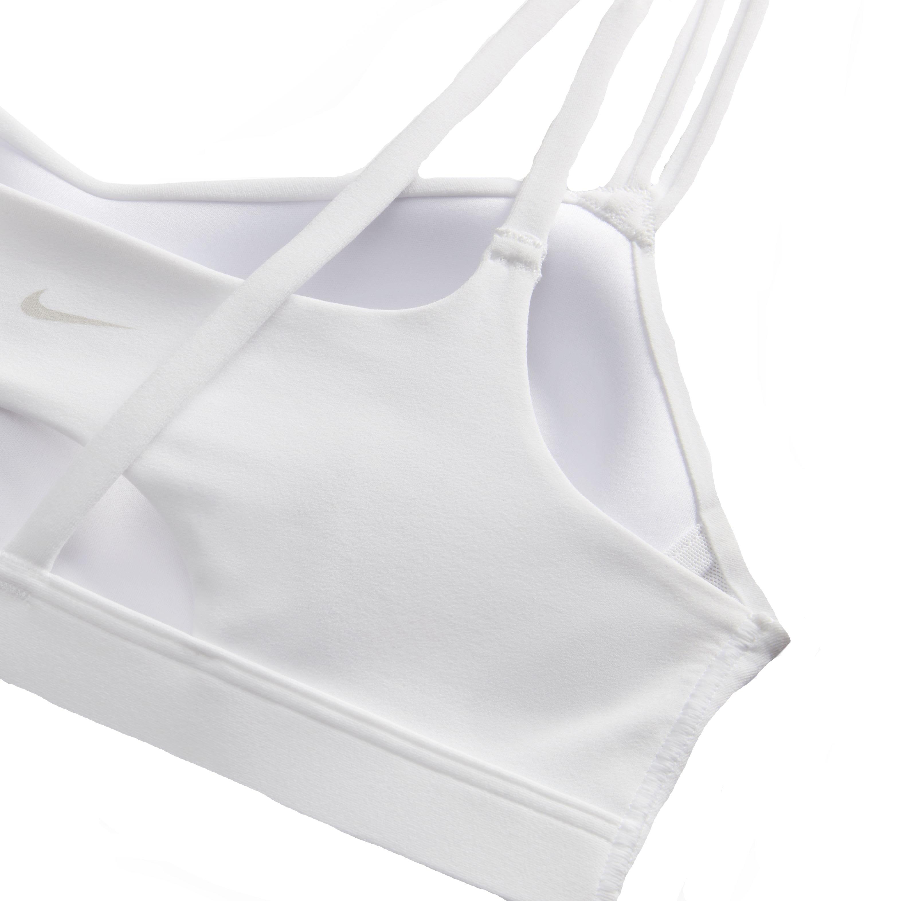 Nike Women's Zenvy Strappy Light-Support Padded Sports Bra - WHITE Thumbnail View 6