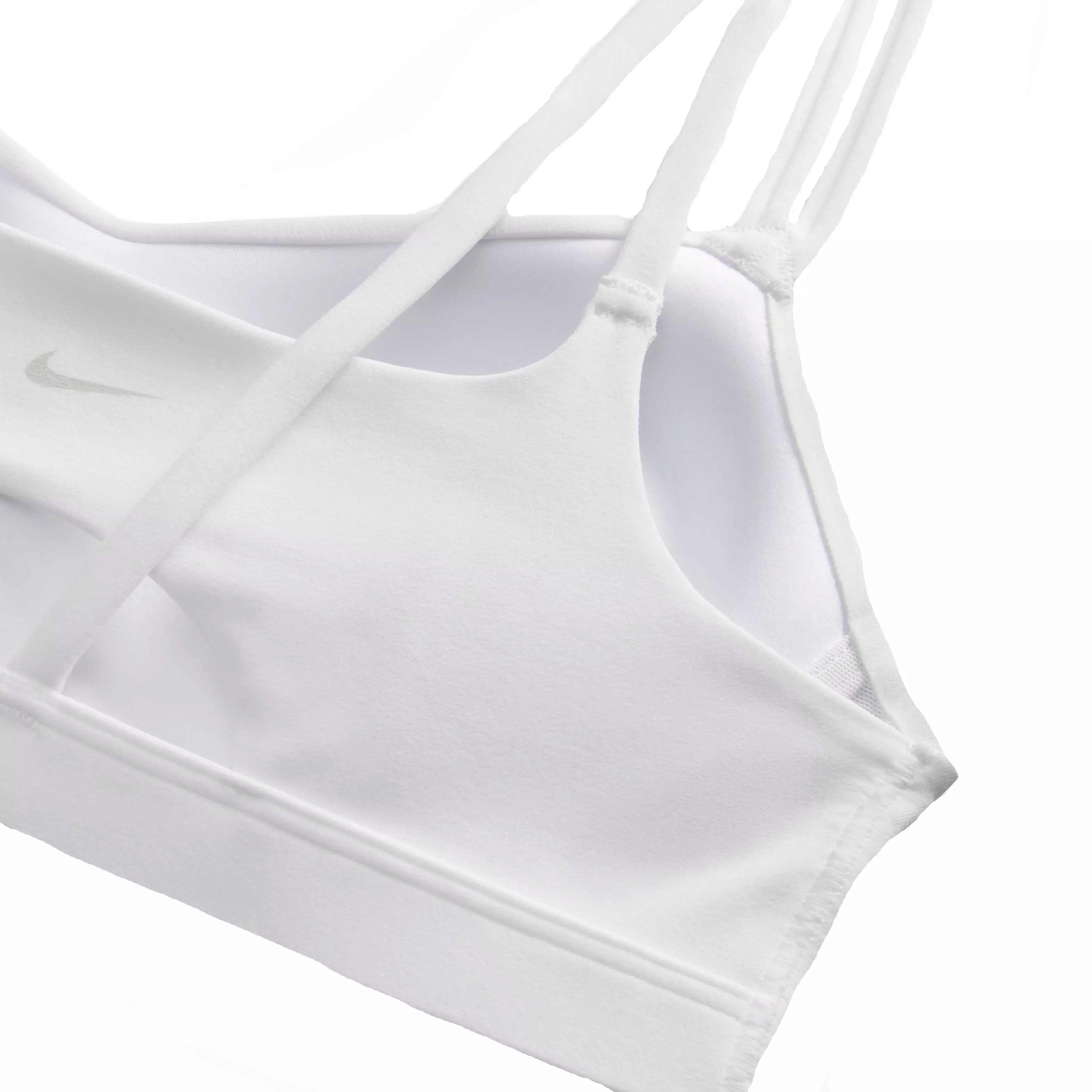 Nike Women's Zenvy Strappy Light-Support Padded Sports Bra - WHITE