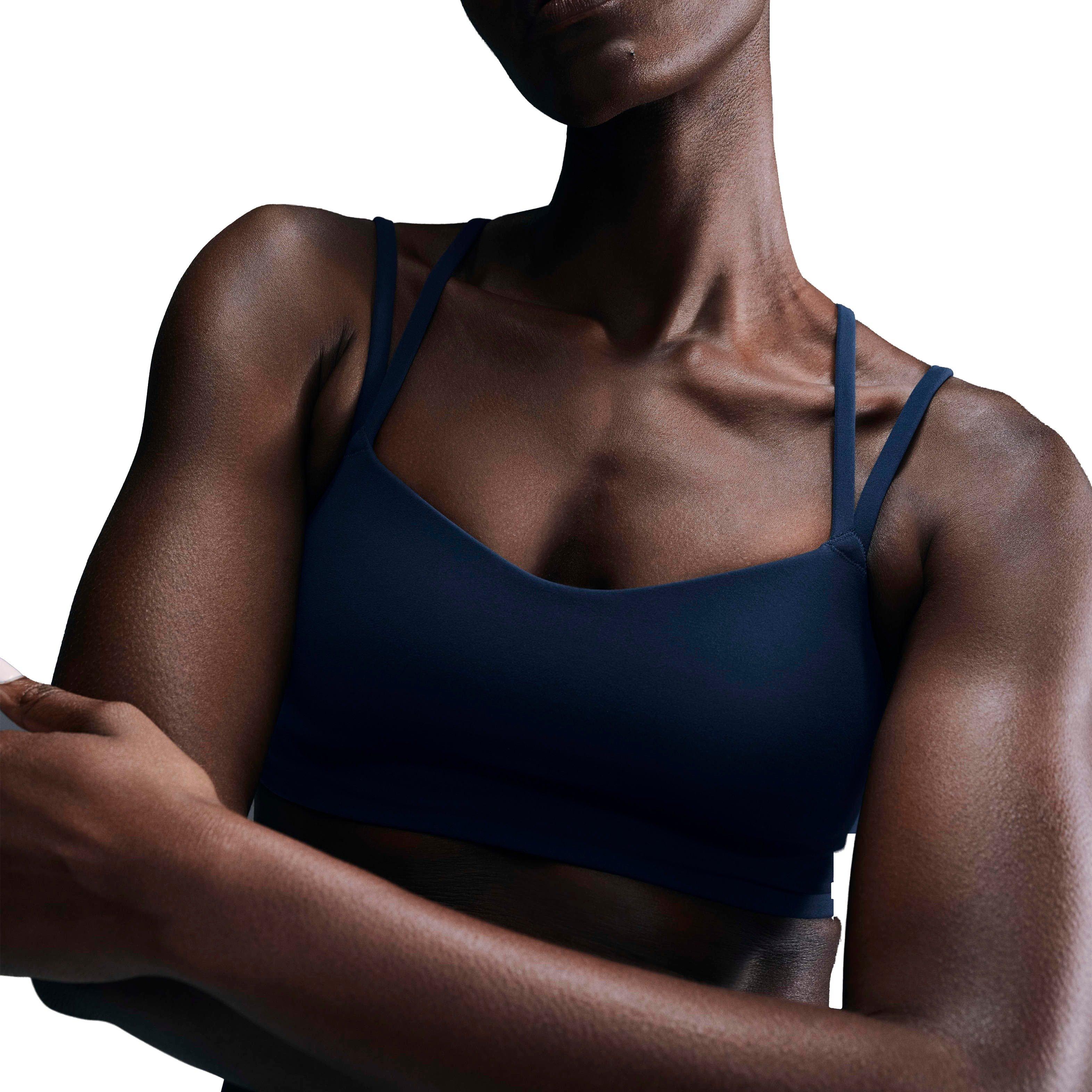 Nike Women's Zenvy Strappy Light-Support Padded Sports Bra - NAVY Thumbnail View 1