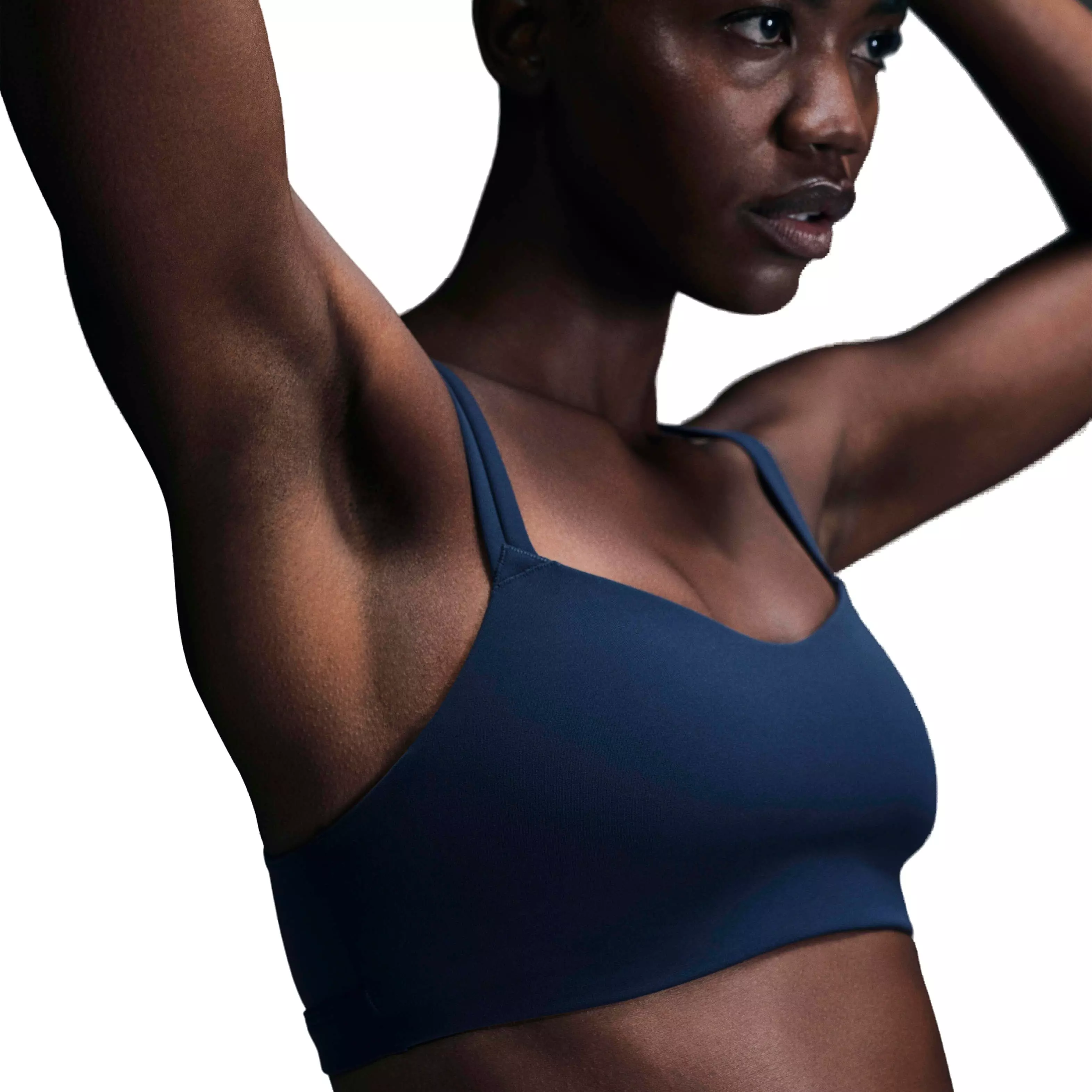 Nike Women's Zenvy Strappy Light-Support Padded Sports Bra - NAVY