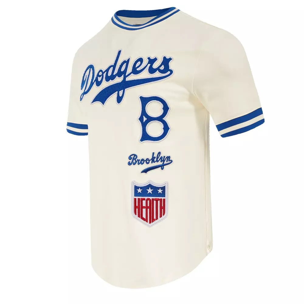 Pro Standard Men's MLB Brooklyn Dodgers Retro Classic Top - EGGSHELL