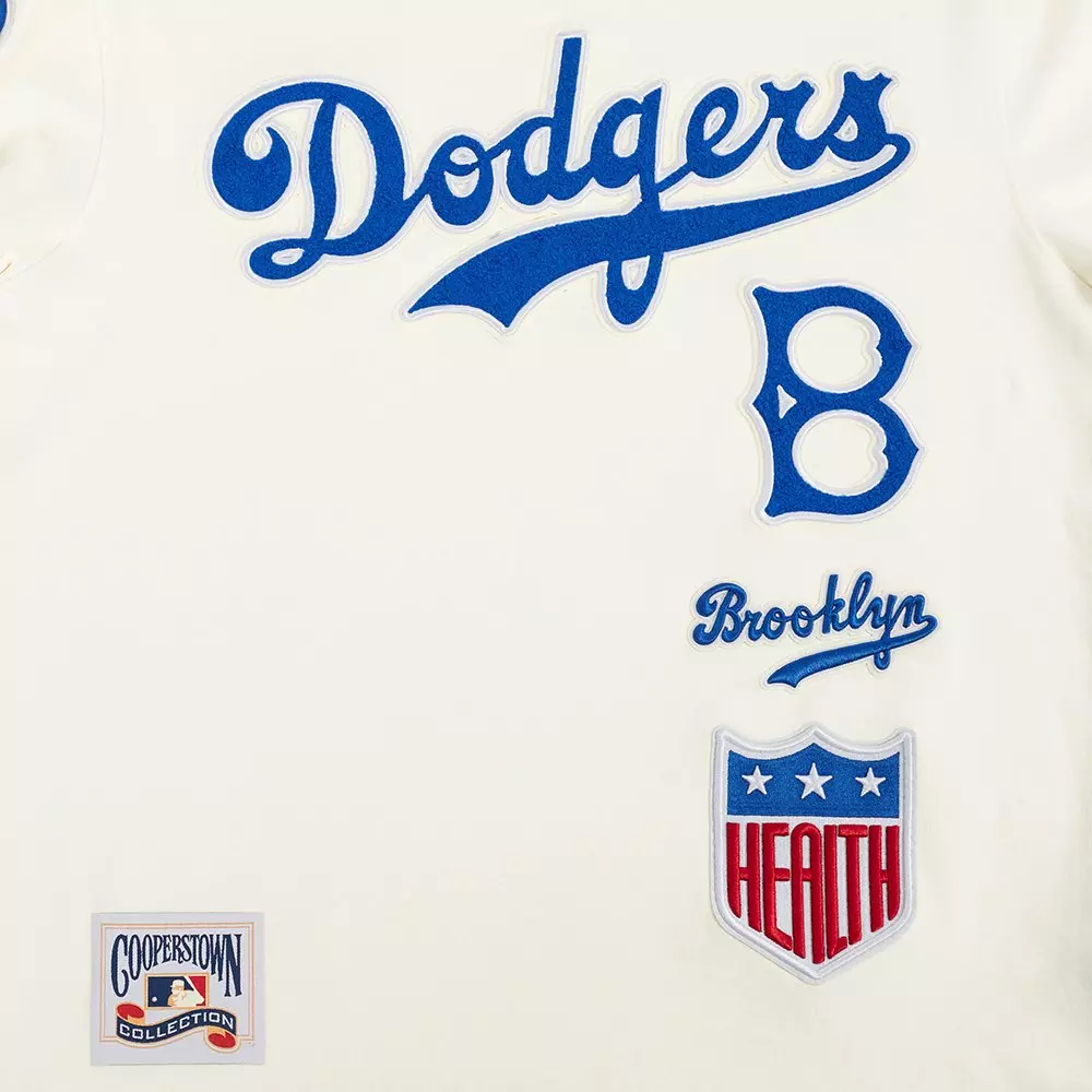 Pro Standard Men's MLB Brooklyn Dodgers Retro Classic Top - EGGSHELL