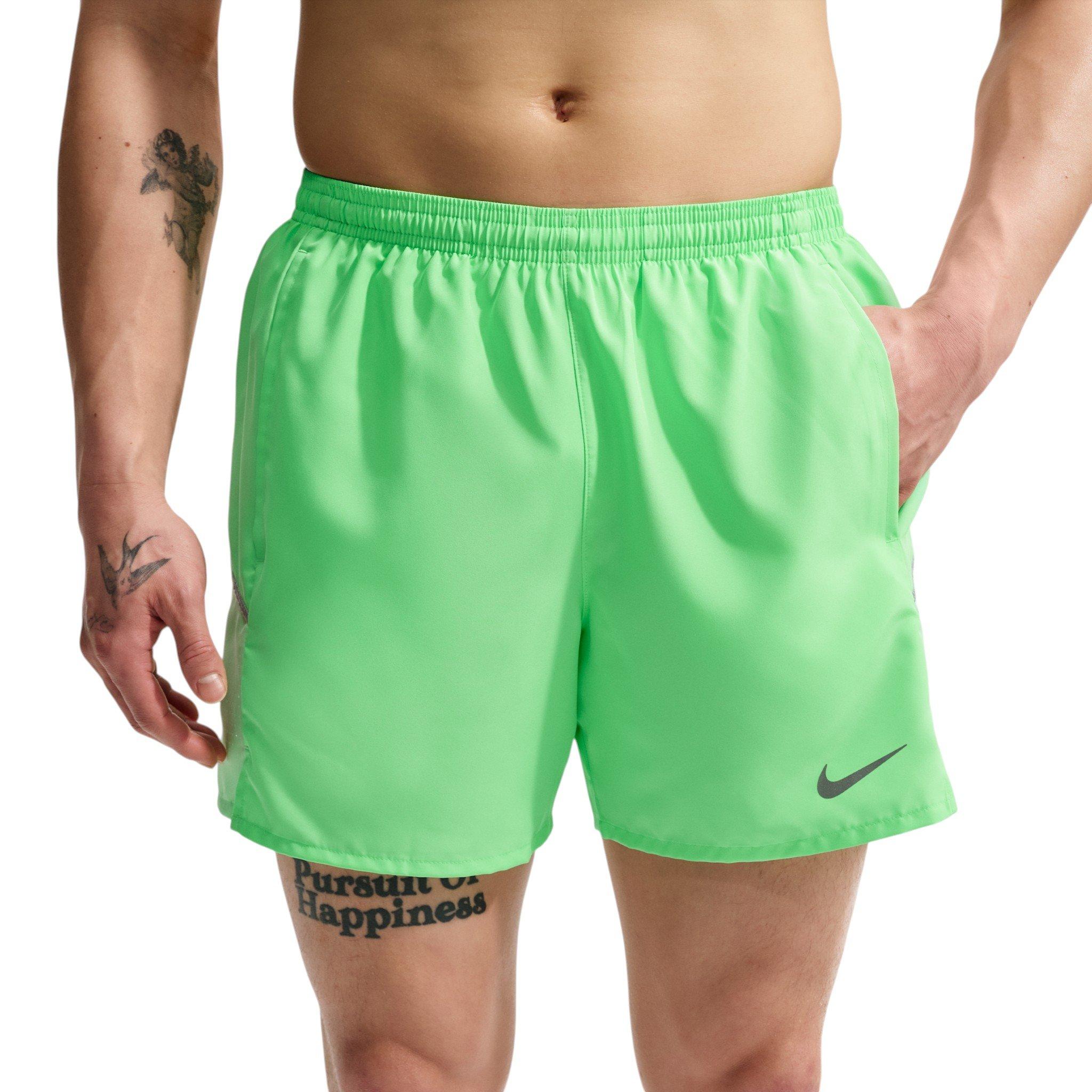 Nike Men's Miler Dri-FIT 5" Brief-Lined Running Shorts - Green - GREEN