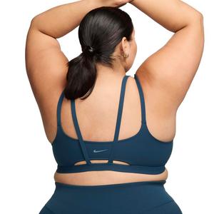 Nike Women's Zenvy Strappy Padded Light-Support Sports Bra -Navy