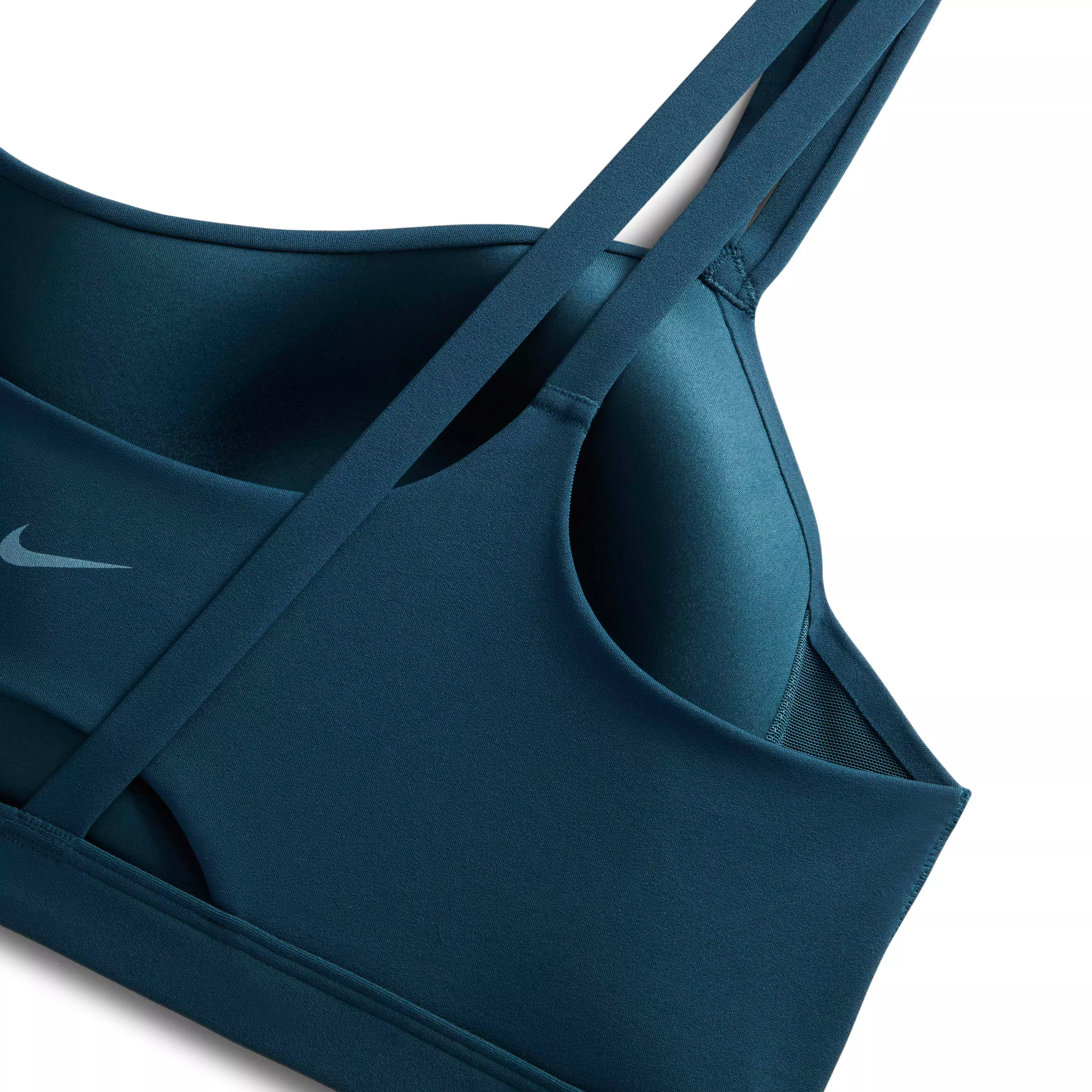 Nike Women's Zenvy Strappy Padded Light-Support Sports Bra -Navy - NAVY