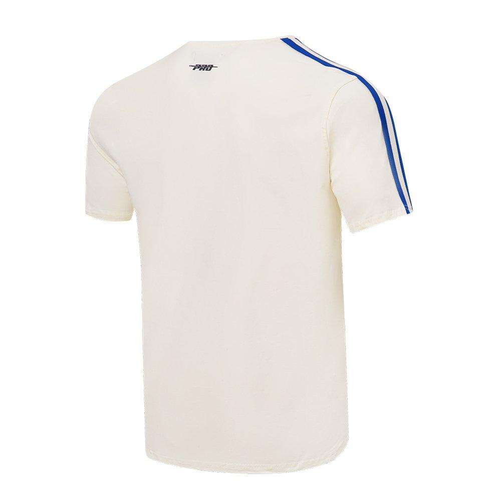 Pro Standard Men's MLB Brooklyn Dodgers Retro Classic Striped Top - CREAM/ROYAL Thumbnail View 4