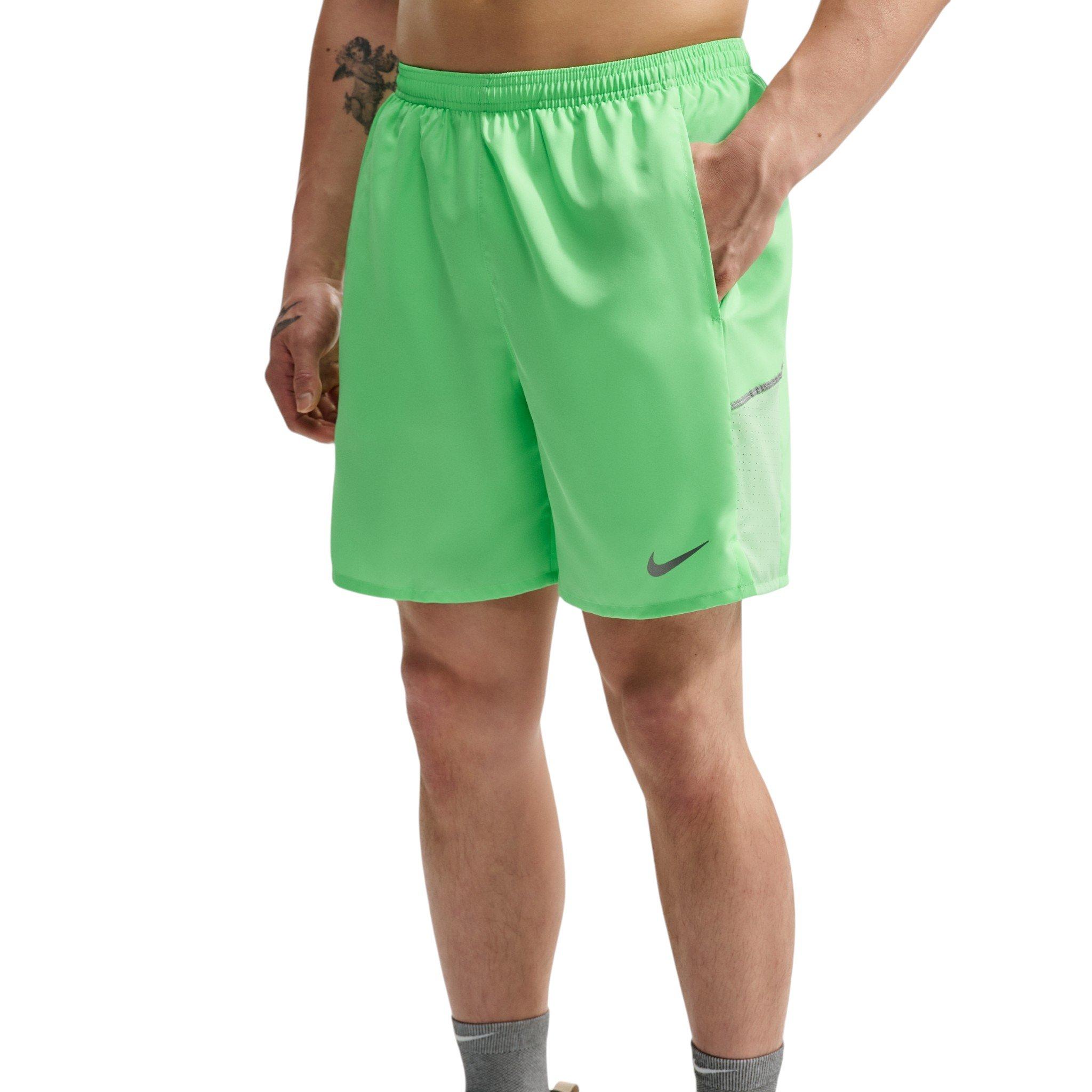Nike Men's Miler Dri-FIT 7" Brief-Lined Running Shorts - Green - GREEN