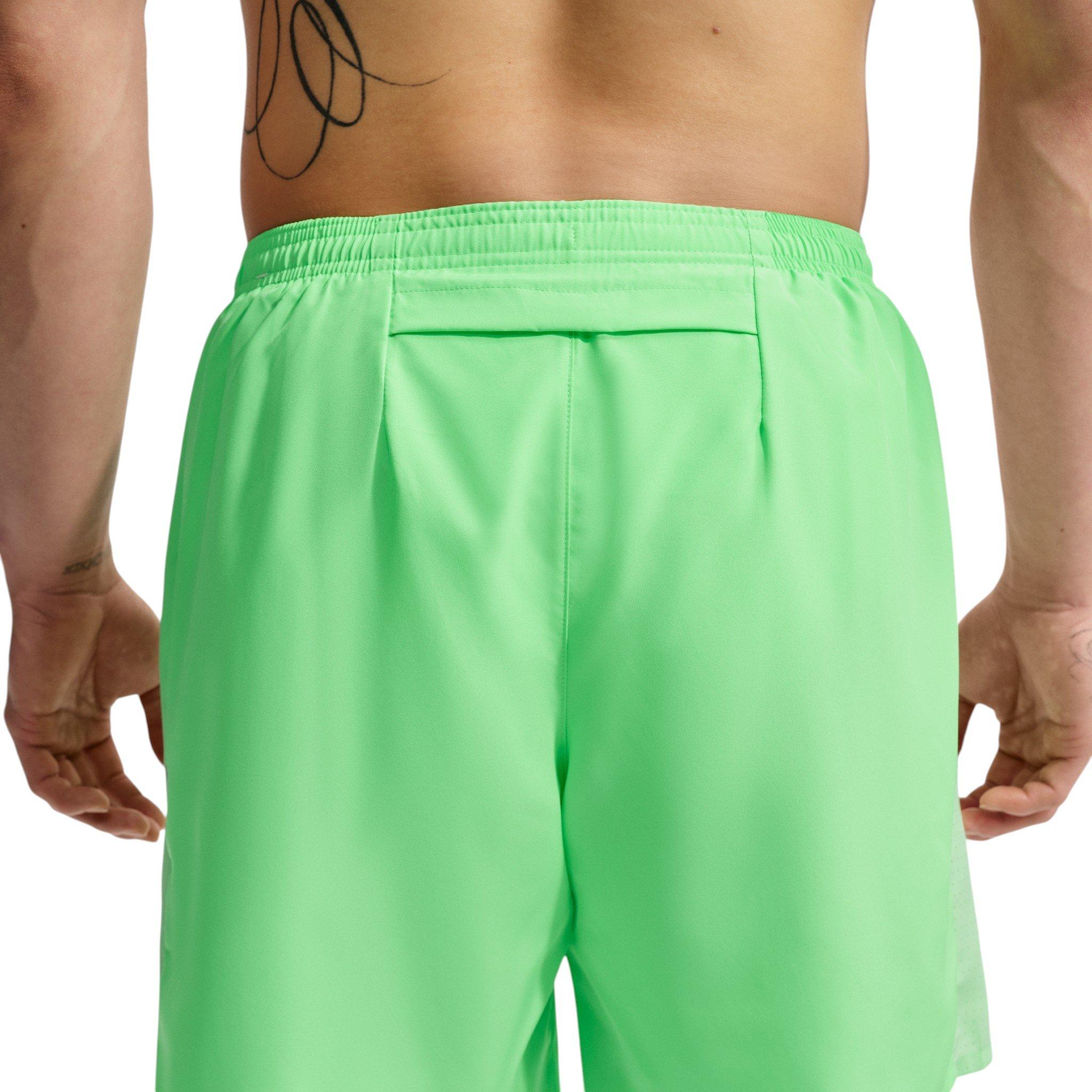 Nike Men's Miler Dri-FIT 7" Brief-Lined Running Shorts - Green - GREEN