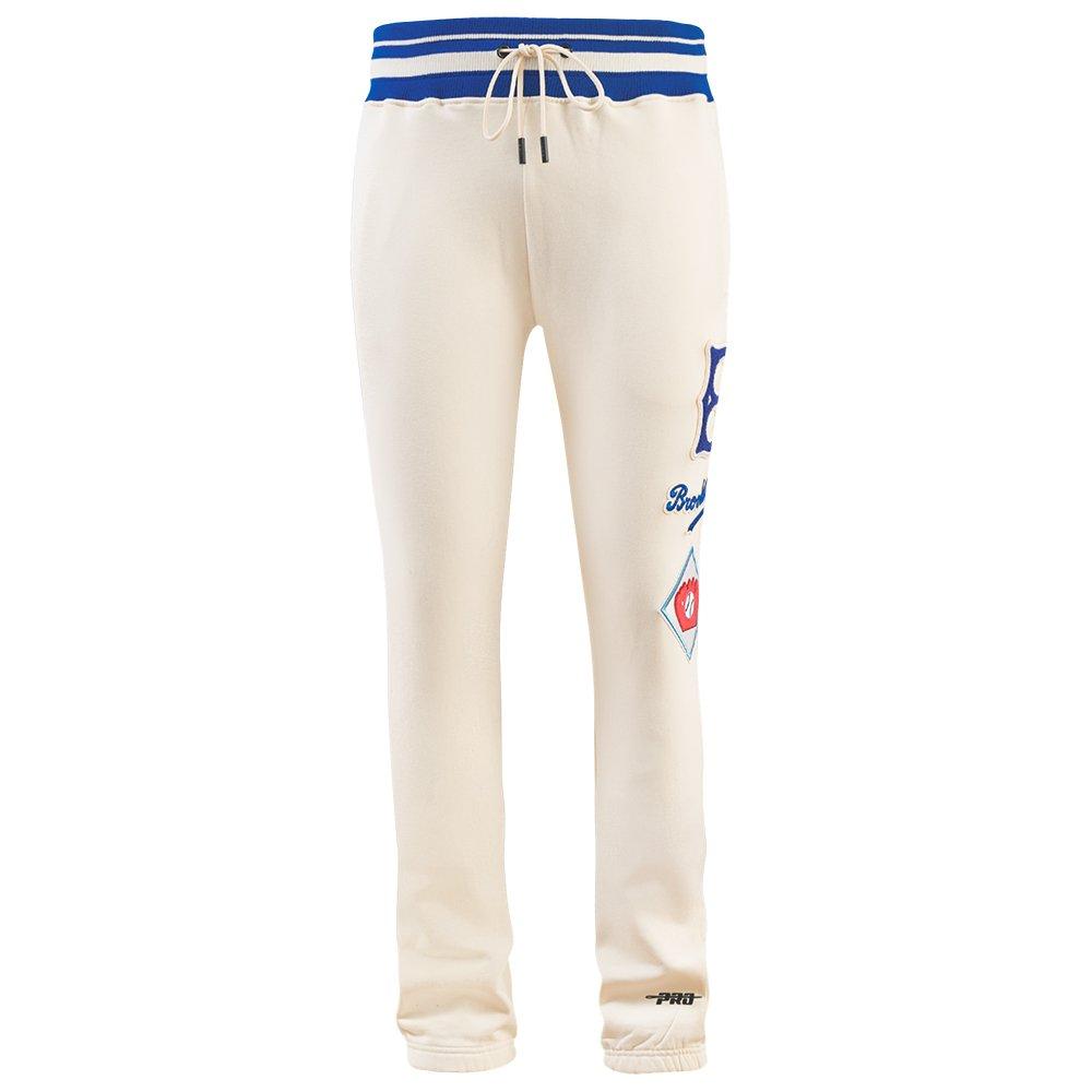 Pro Standard Men's MLB Brooklyn Dodgers Retro Classic Sweatpant - EGGSHELL/ROYAL BLUE Thumbnail View 1