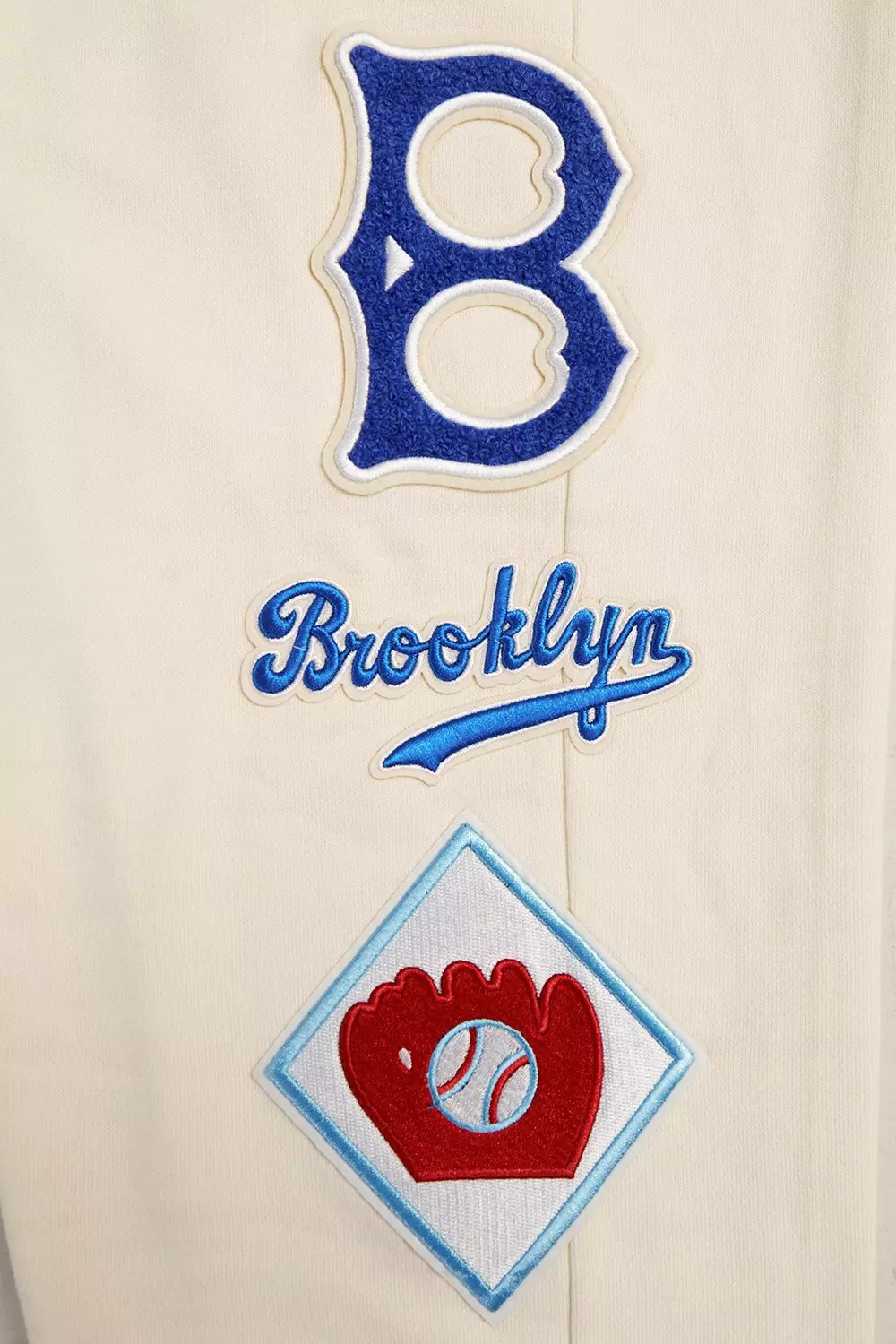 Pro Standard Men's MLB Brooklyn Dodgers Retro Classic Sweatpant - EGGSHELL/ROYAL BLUE