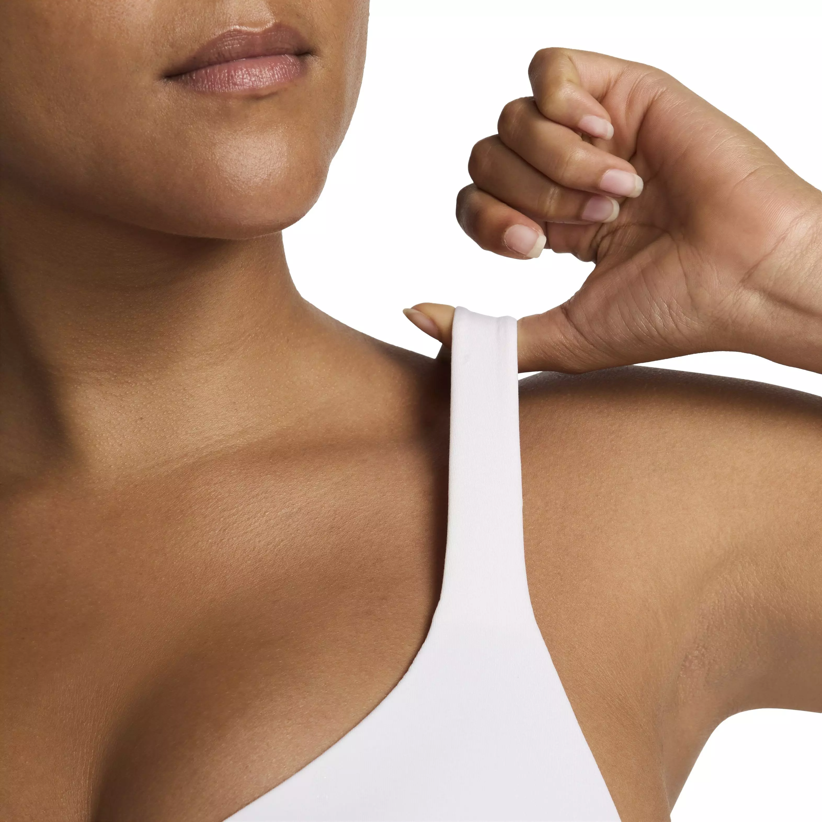 Nike Women's Dri-FIT Indy High Support Sports Bra - WHITE