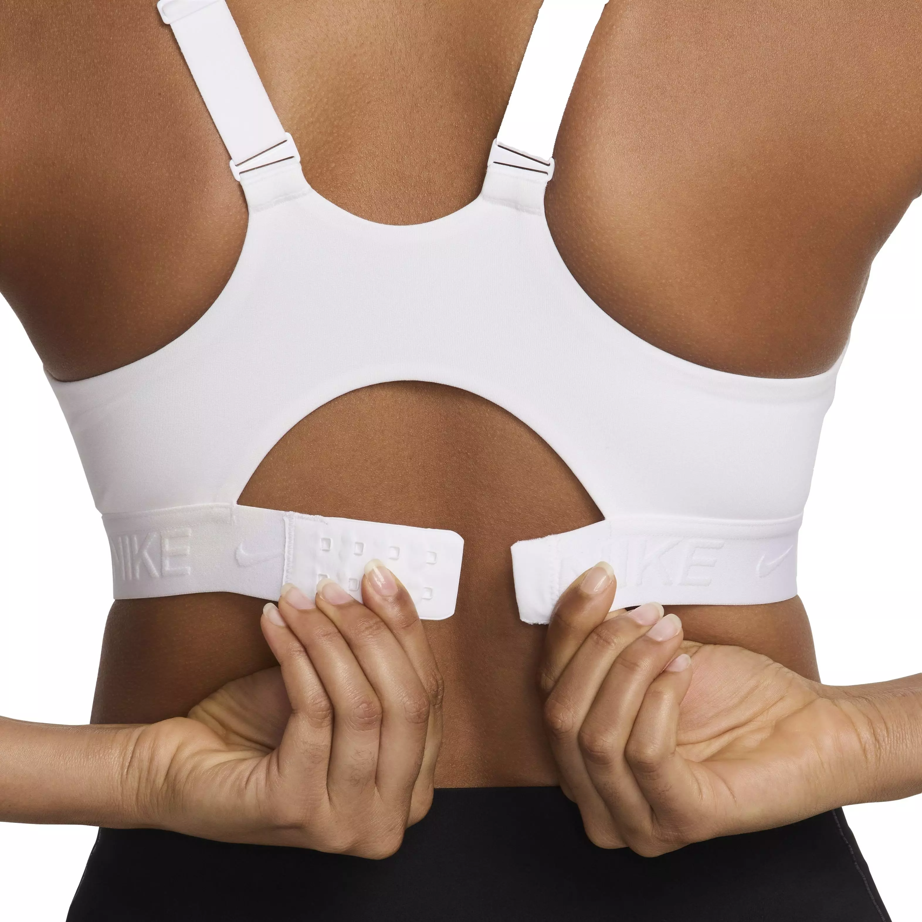 Nike Women's Dri-FIT Indy High Support Sports Bra - WHITE
